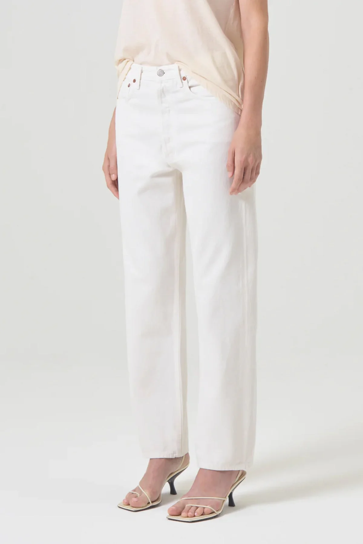 90's Mid Rise Straight Jean in Fortune Cookie - Image 2