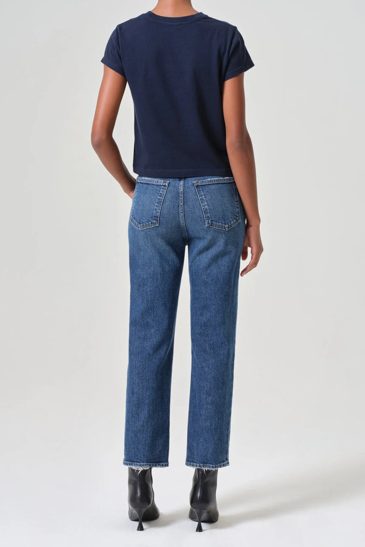 90'S Pinch Waist Crop in Solace - Image 2