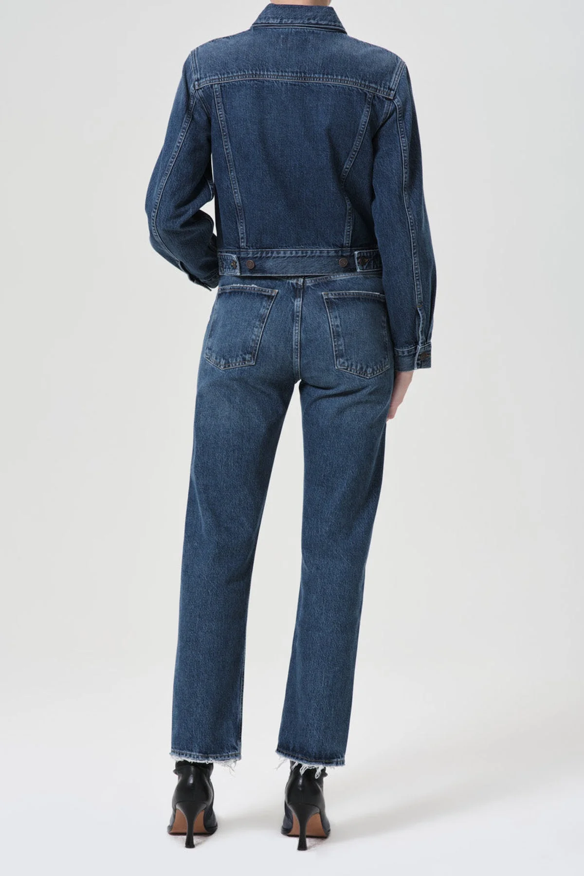 90's Pinch Waist High Rise Straight in Range - Image 3