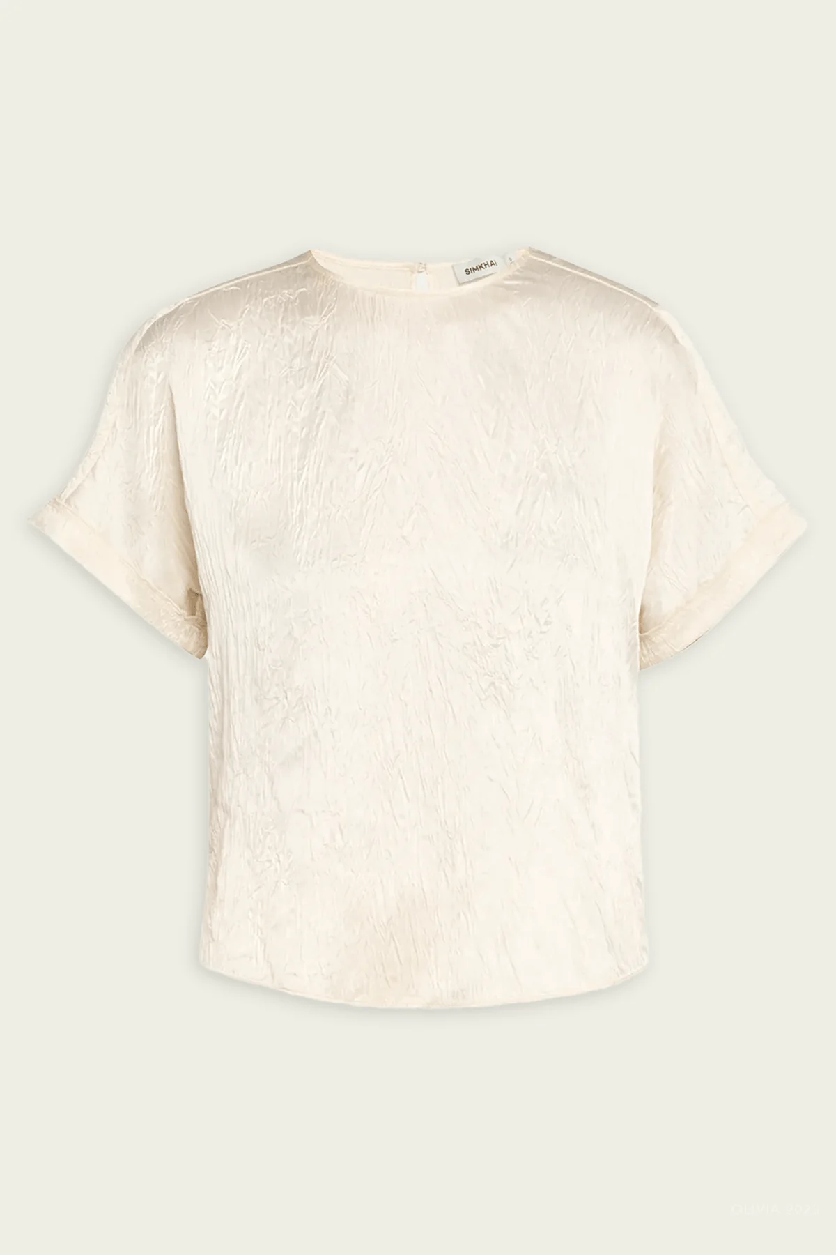 Addison Short-Sleeve T-Shirt in Cream