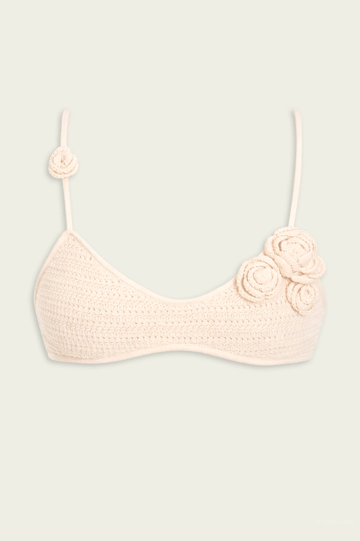 Adrienne Bikini Top in Vanilla