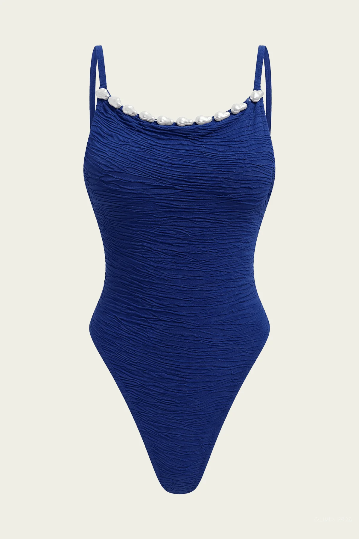 Agnes One-Piece Swimsuit in Deep Cobalt