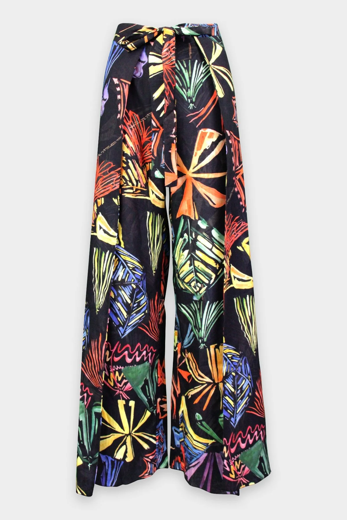 Agnes Pareo Trousers in Black Print