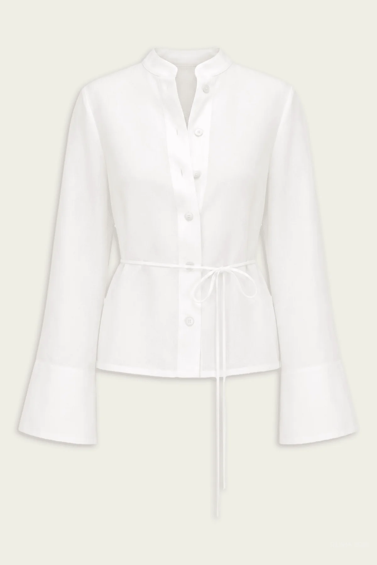 Alba Top in White Linen