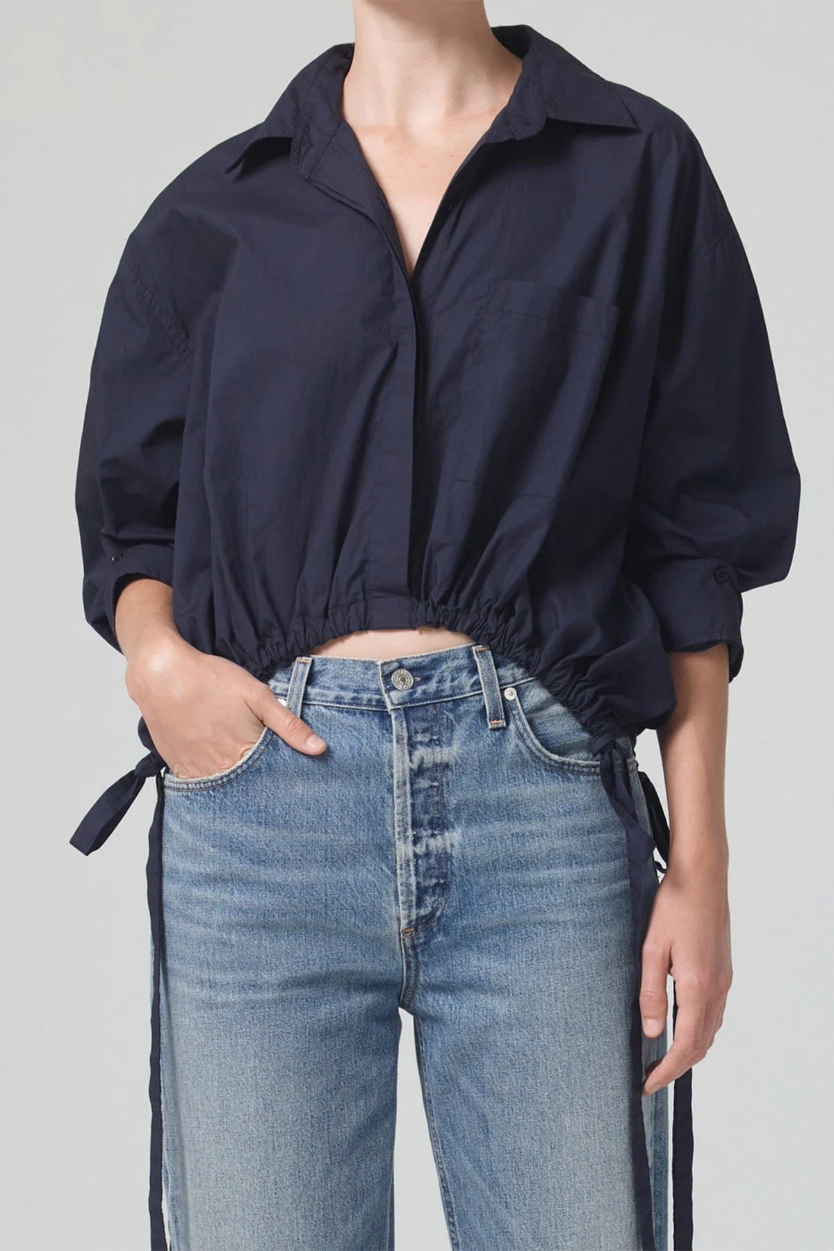 Alexandra Top in Navy - Image 2
