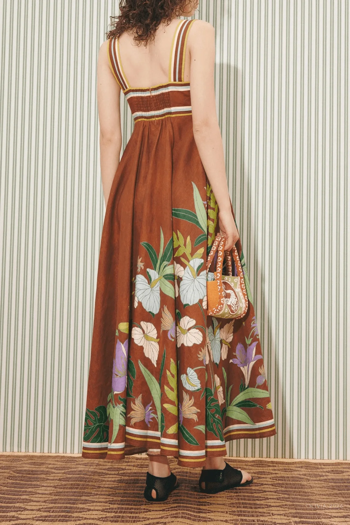 Alfie Twist Sundress in Chocolate - Image 3