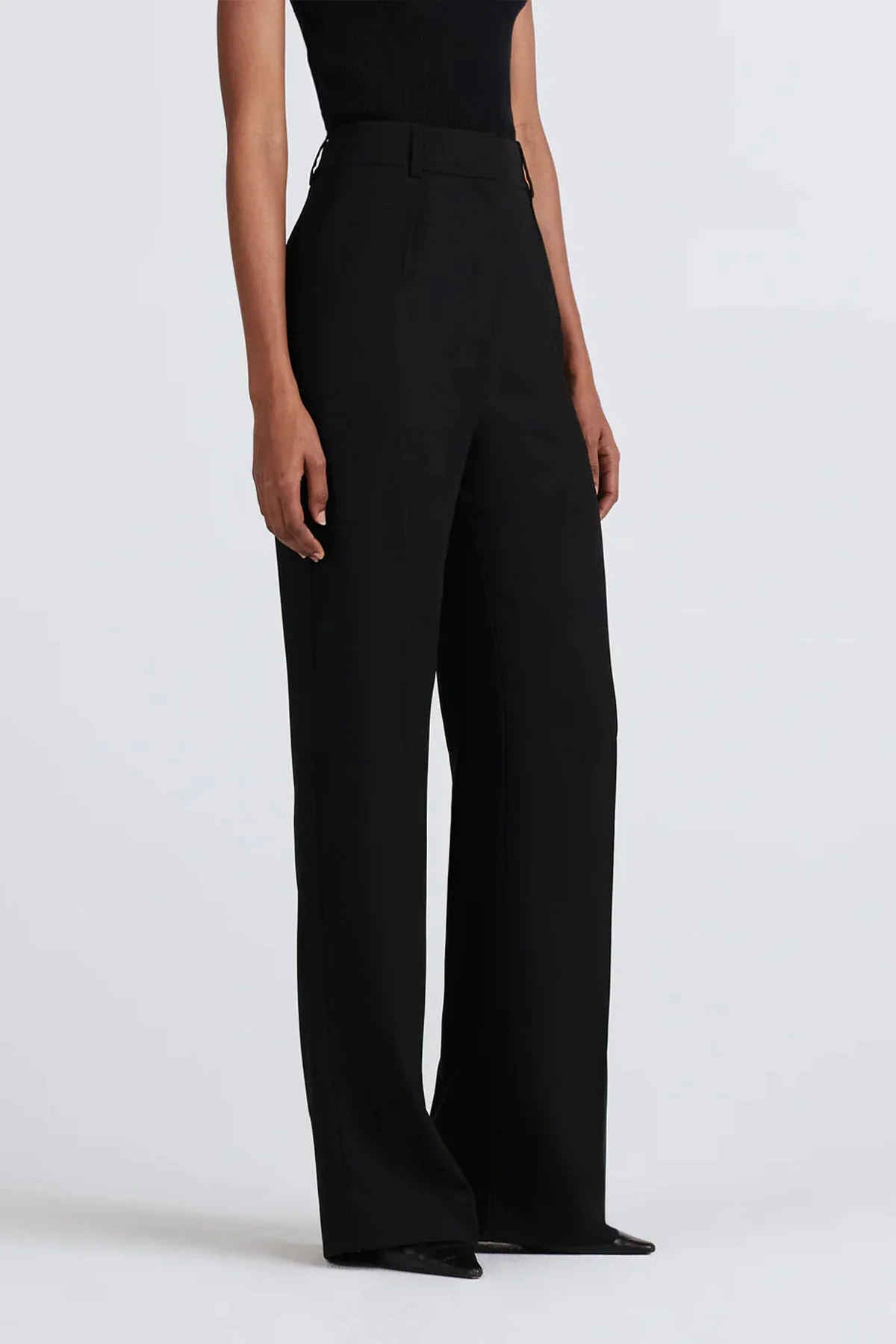 Alice Wide-Leg Trouser in Black