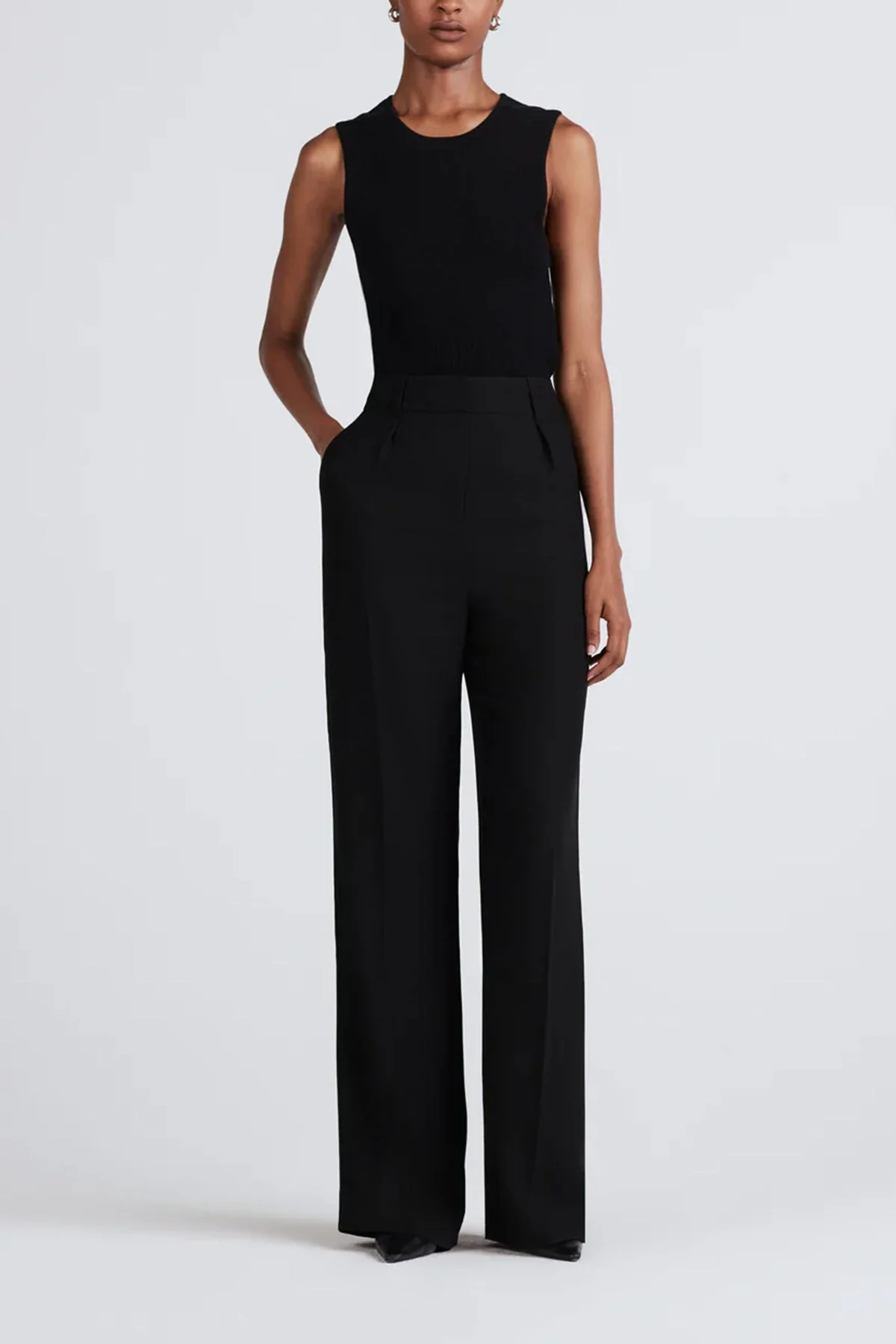 Alice Wide-Leg Trouser in Black - Image 2