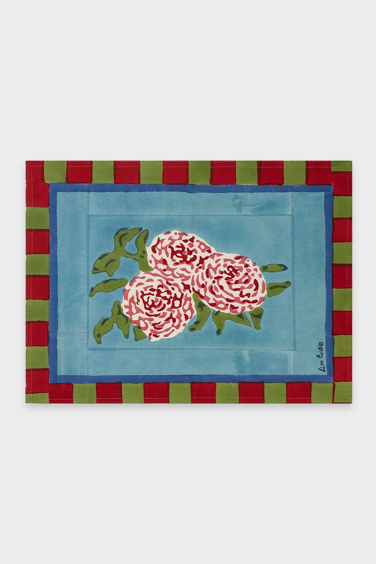 American Placemat 35 x 48 Leopard Stripes in Sky