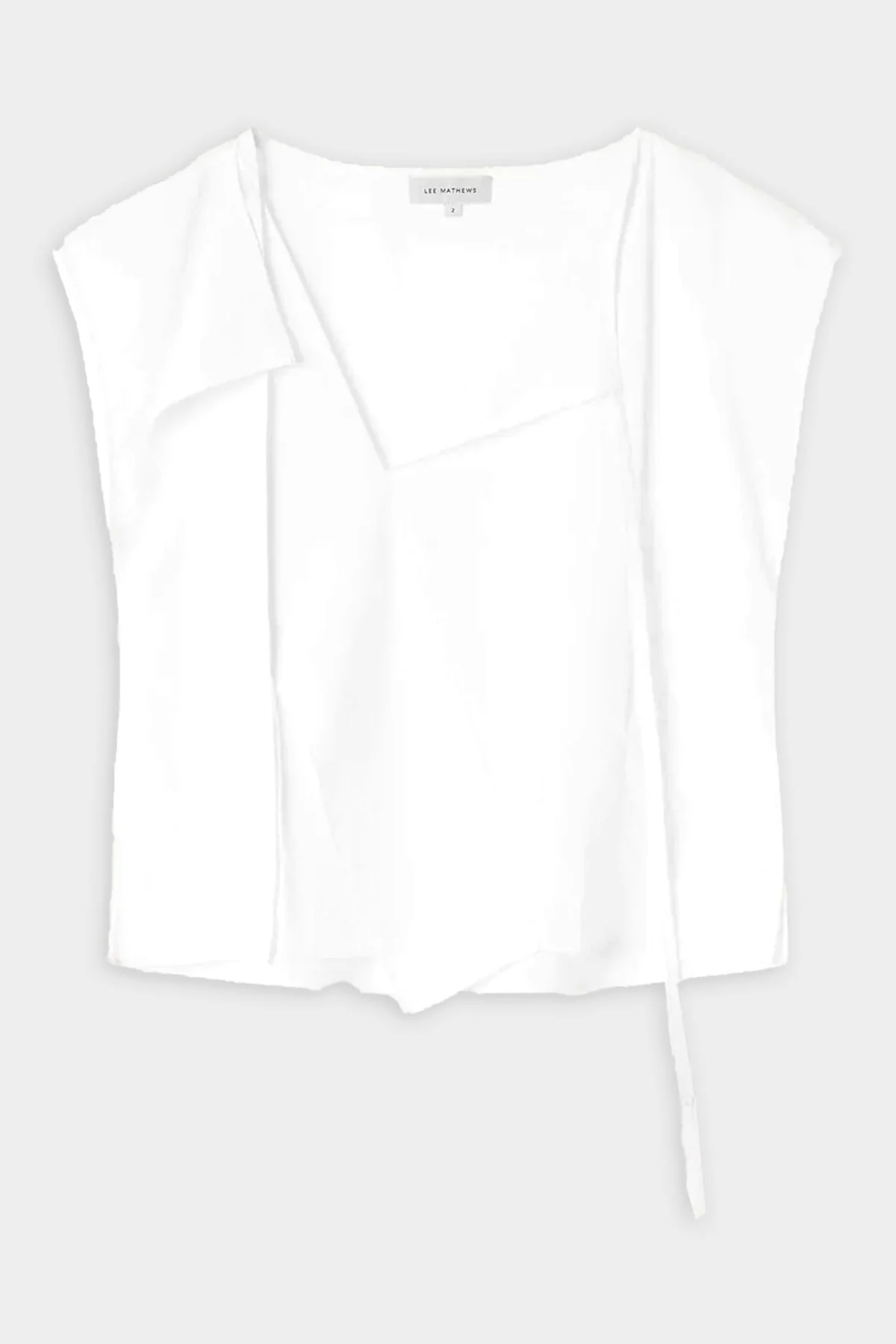 Andy Tie Neck Top in Natural