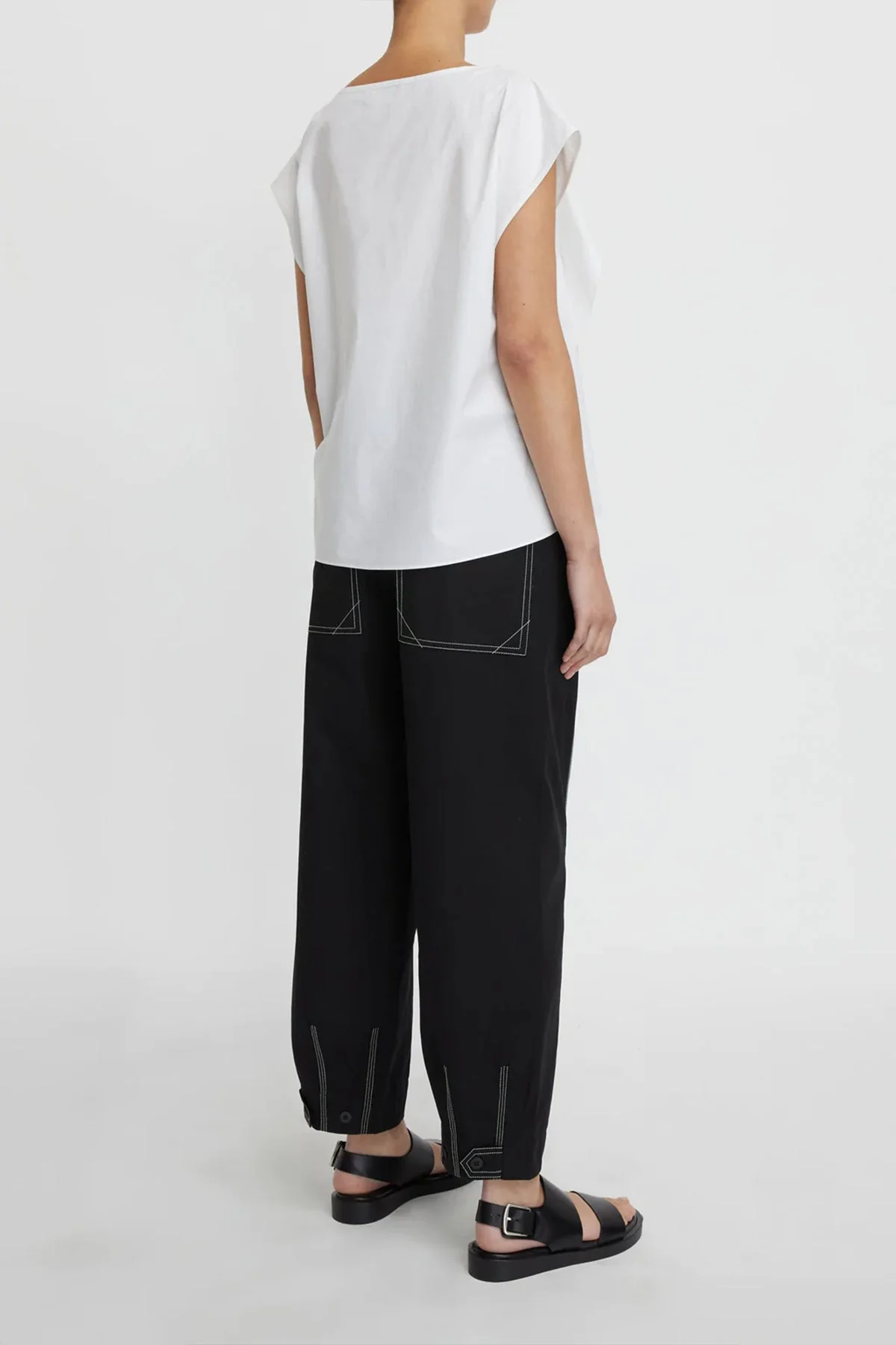 Andy Tie Neck Top in Natural - Image 3