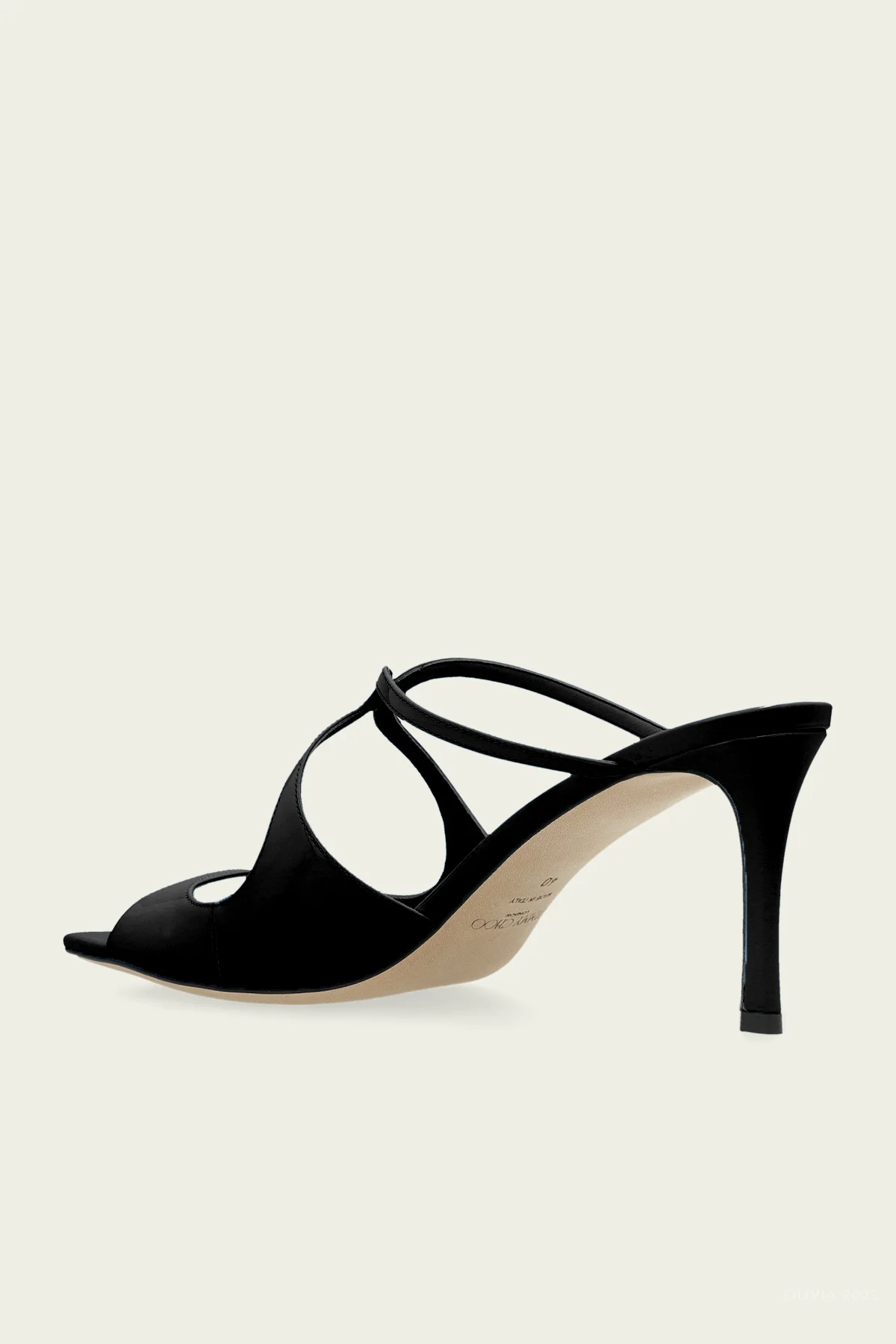 Anise 75 Mules in Black - Image 3