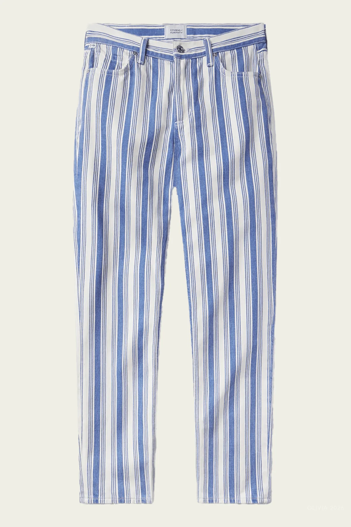 Anissa Straight Leg in Mar Stripe