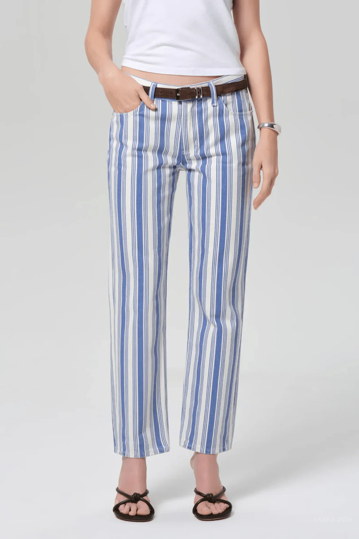 Anissa Straight Leg in Mar Stripe - Image 2
