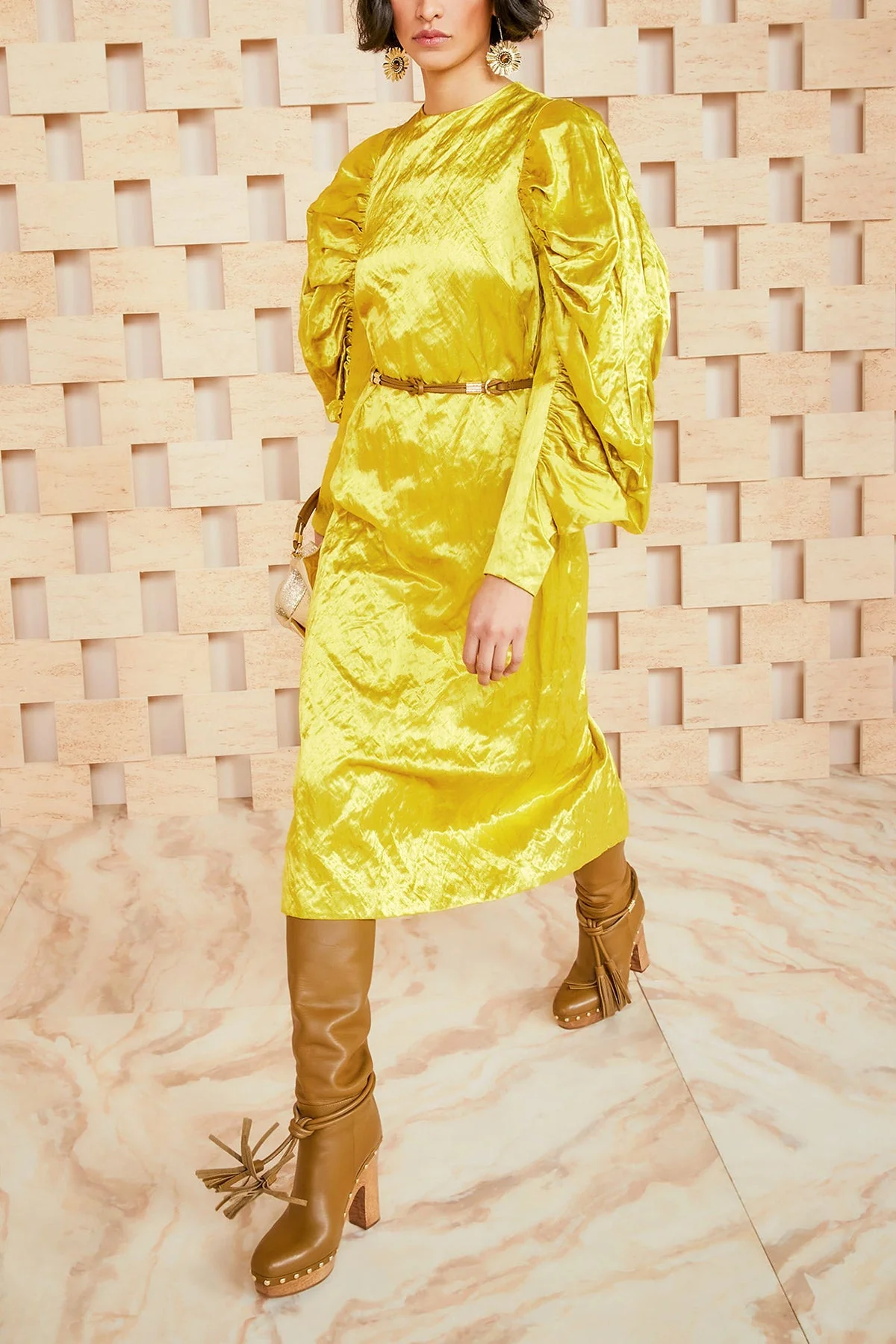 Antonia Dress in Golden Beryl - Image 2