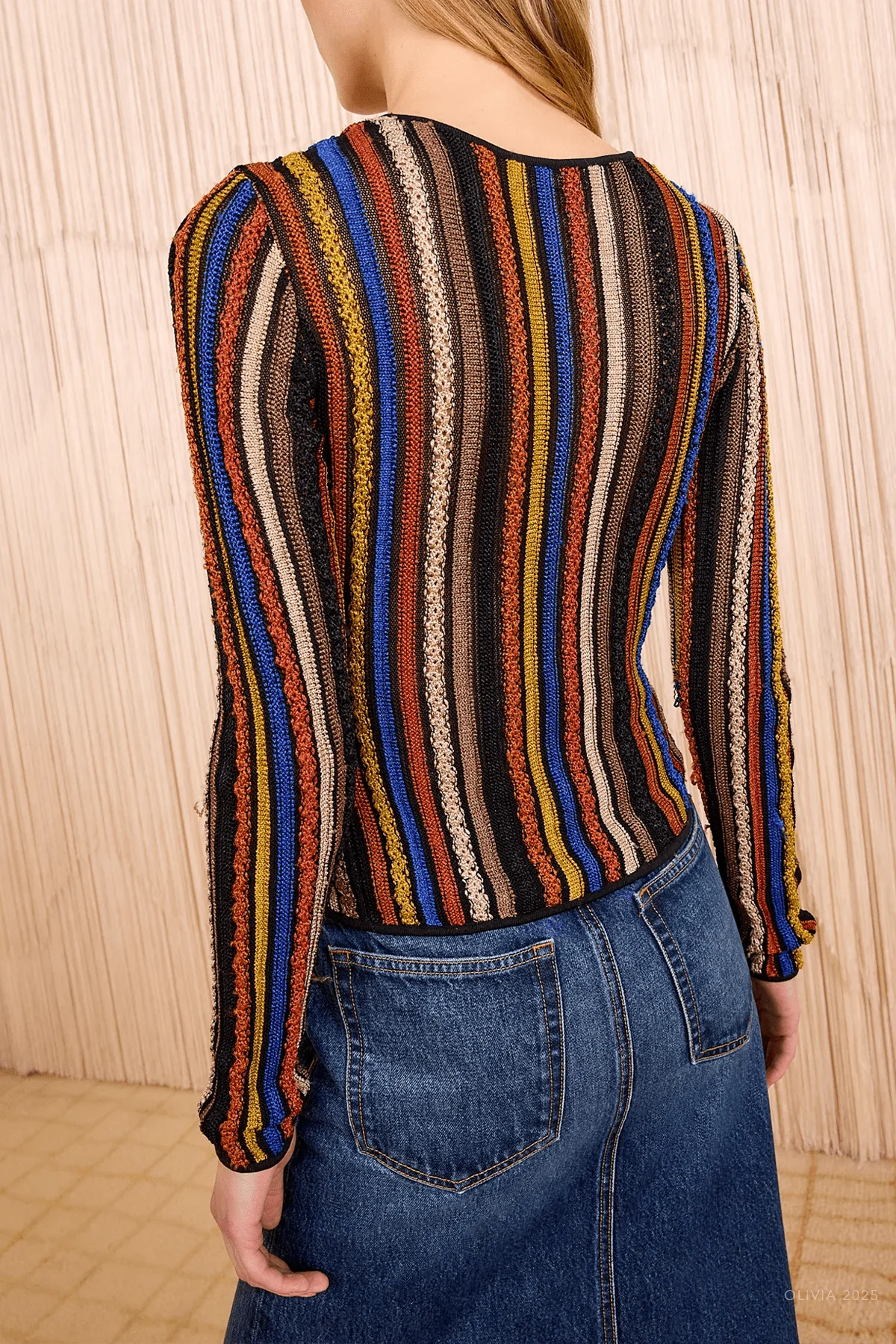 Ardith Knit Long Sleeve Top in Zoisite - Image 3