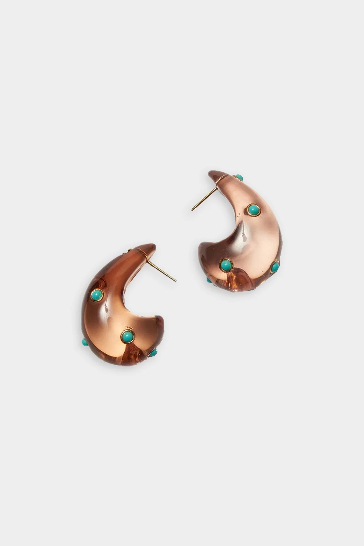 Arp Earrings in Dotted Caramel