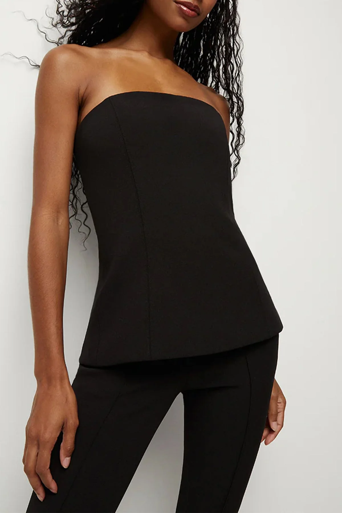 Astrid Strapless Top in Black - Image 2