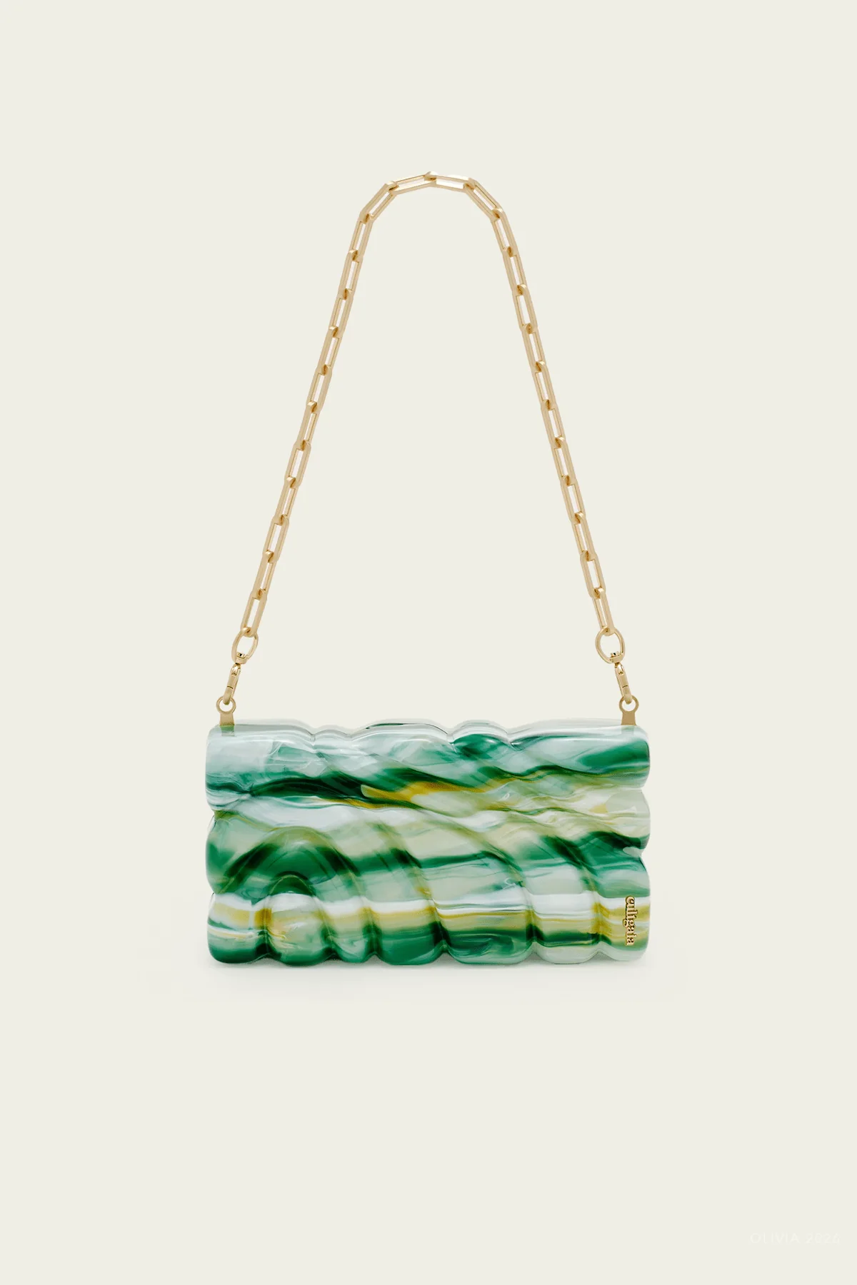 Aura Clutch in Sage