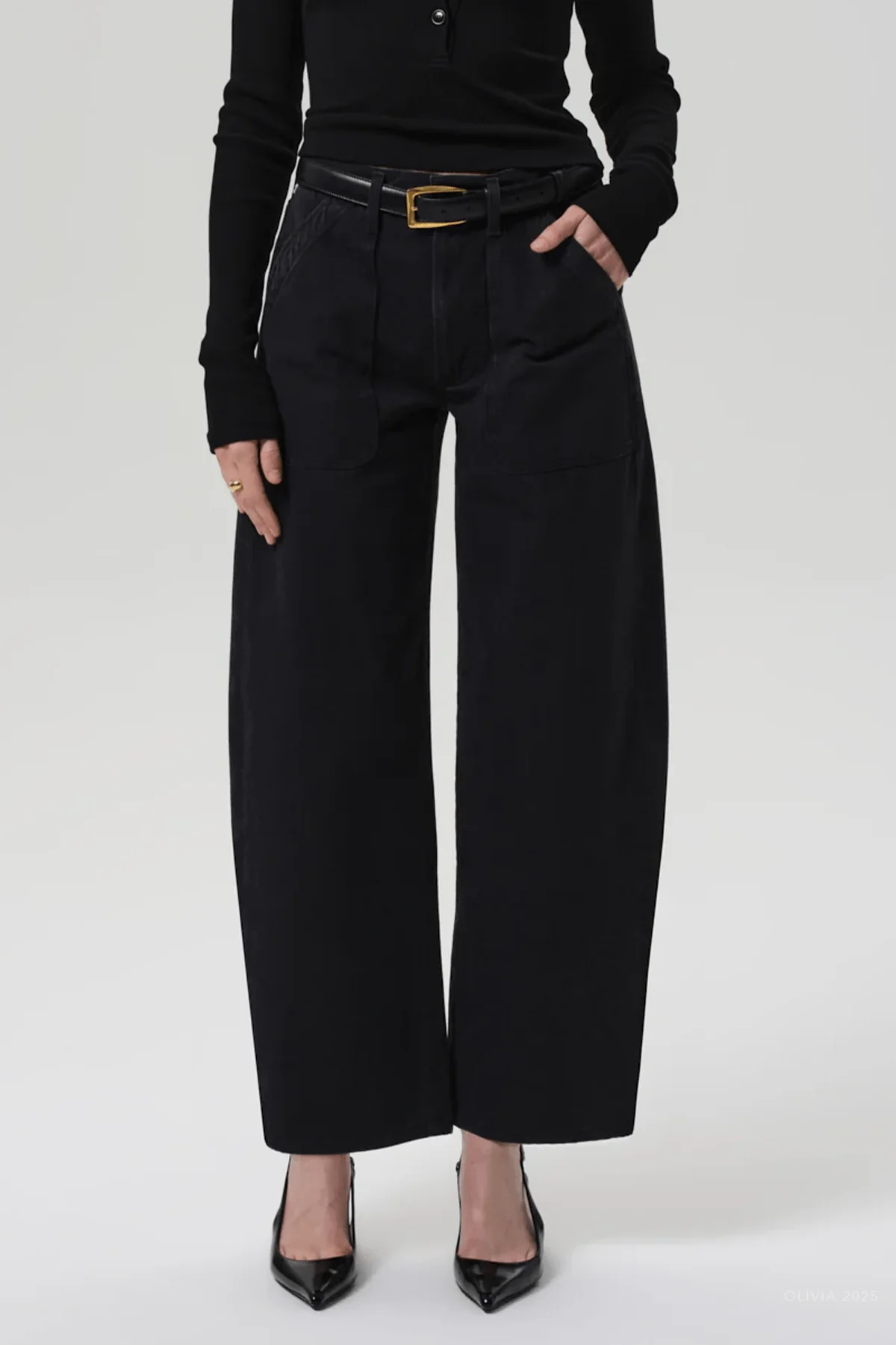 Ayla Cargo in Washed Black - Image 2