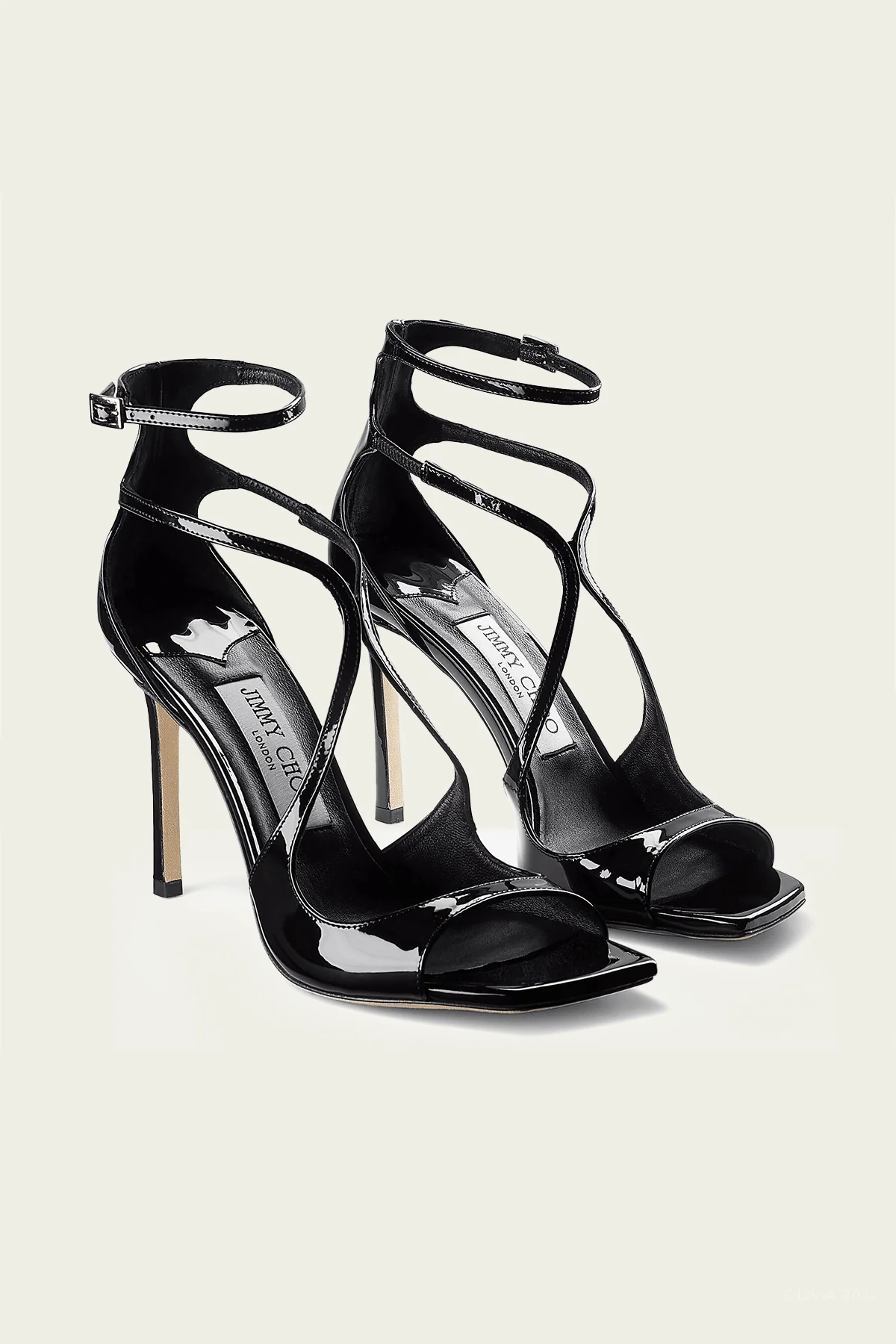 Azia 95 Sandal in Black Patent - Image 2