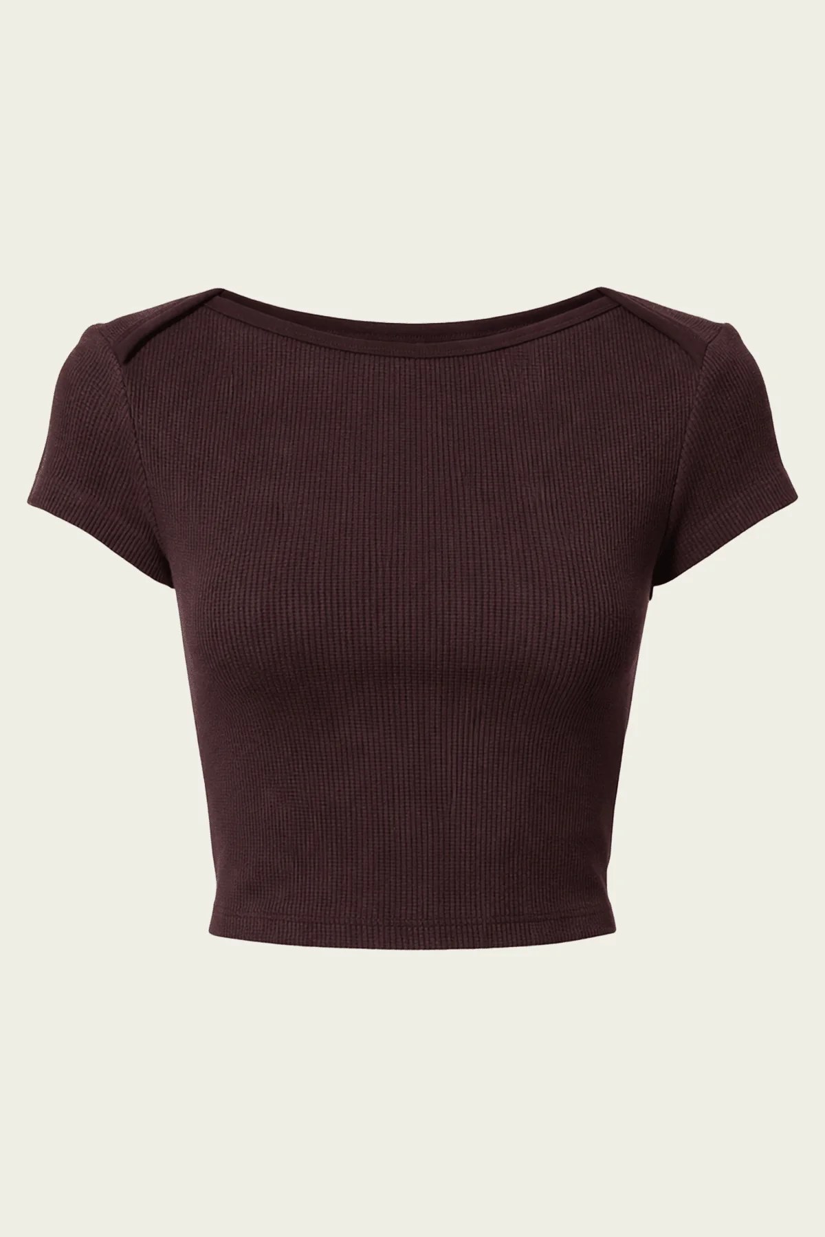 Baby Waffle Tee in Chocolate
