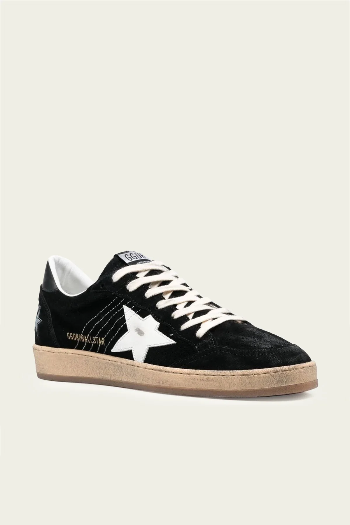 Ball-Star Black Suede Leather Men Sneaker - Image 2