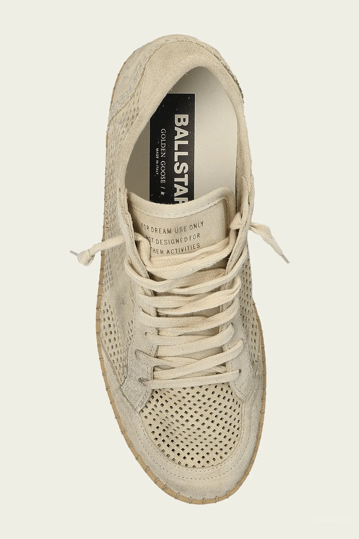 Ball-Star Seedpearl Forated Suede Leather Sneaker - Image 4