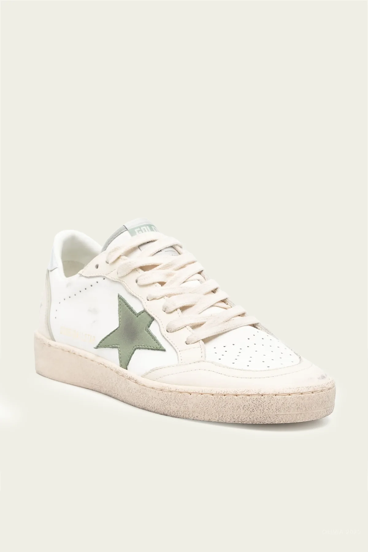 Ball-Star White Green Leather Sneaker - Image 2
