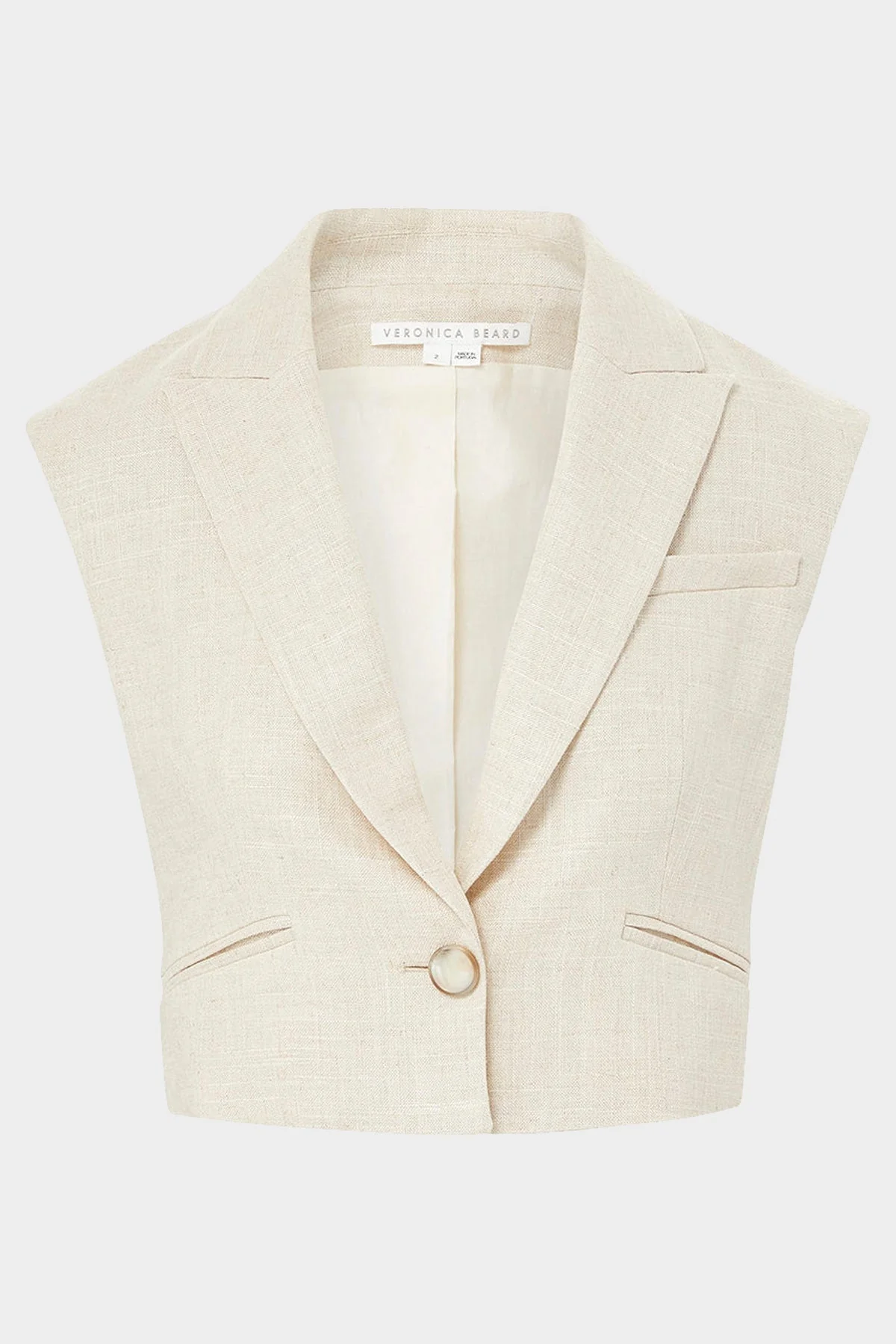 Baxley Metallic-Line Vest in Silver