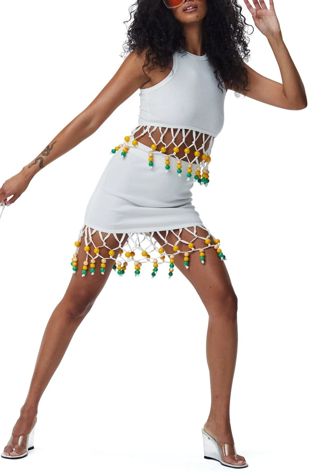 Beaded Winjy Top in Macadamia - Image 2