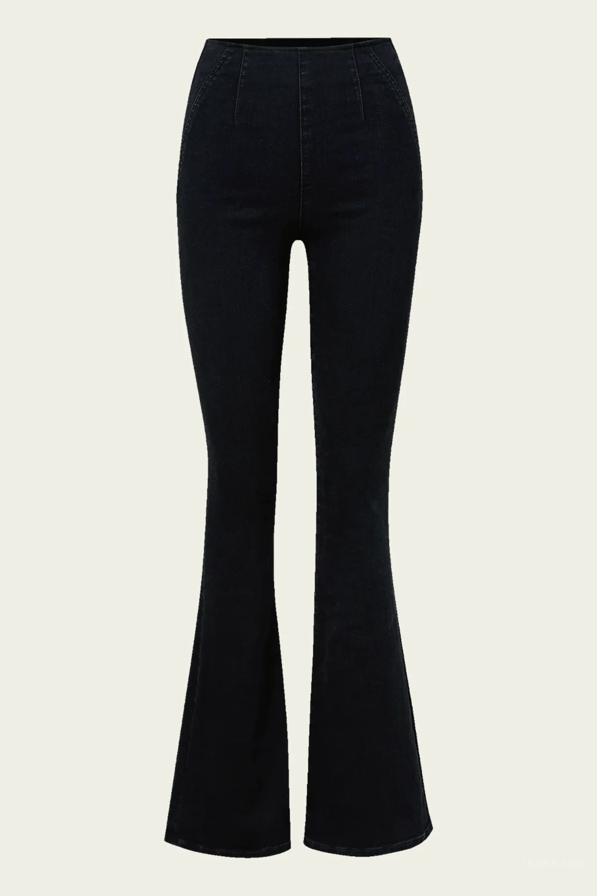 Beverly Off-Duty Skinny-Flare Jean in Onyx
