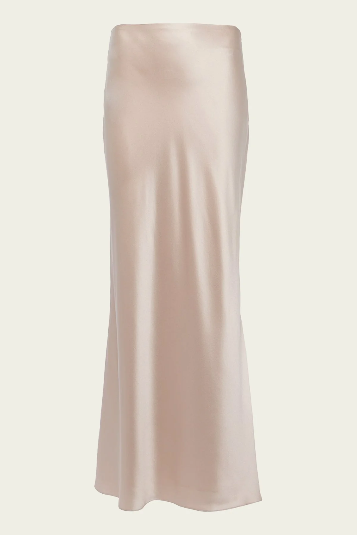 Bias Maxi Skirt in Stone