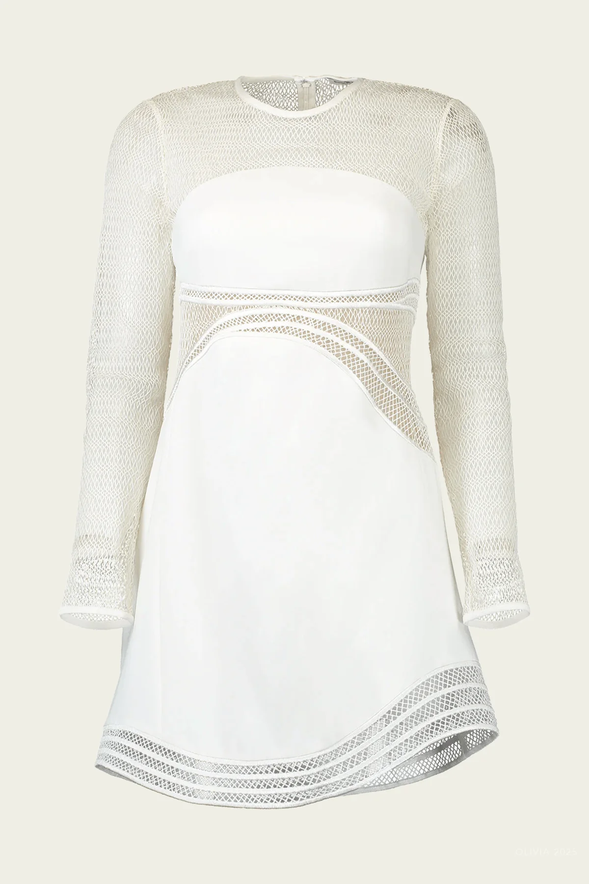 Blaise Mini Dress in Ivory