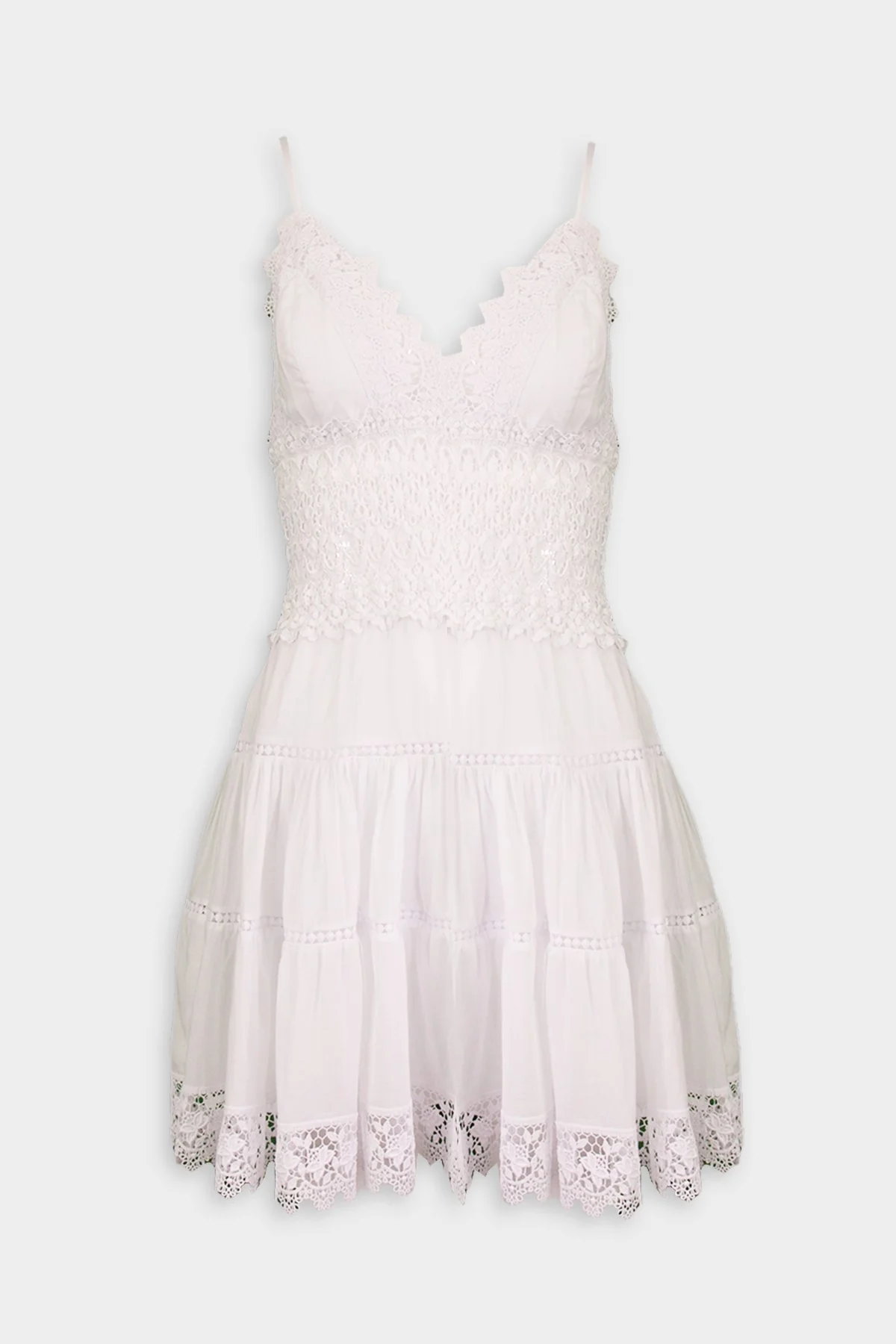 Bonnie Short Dress in White