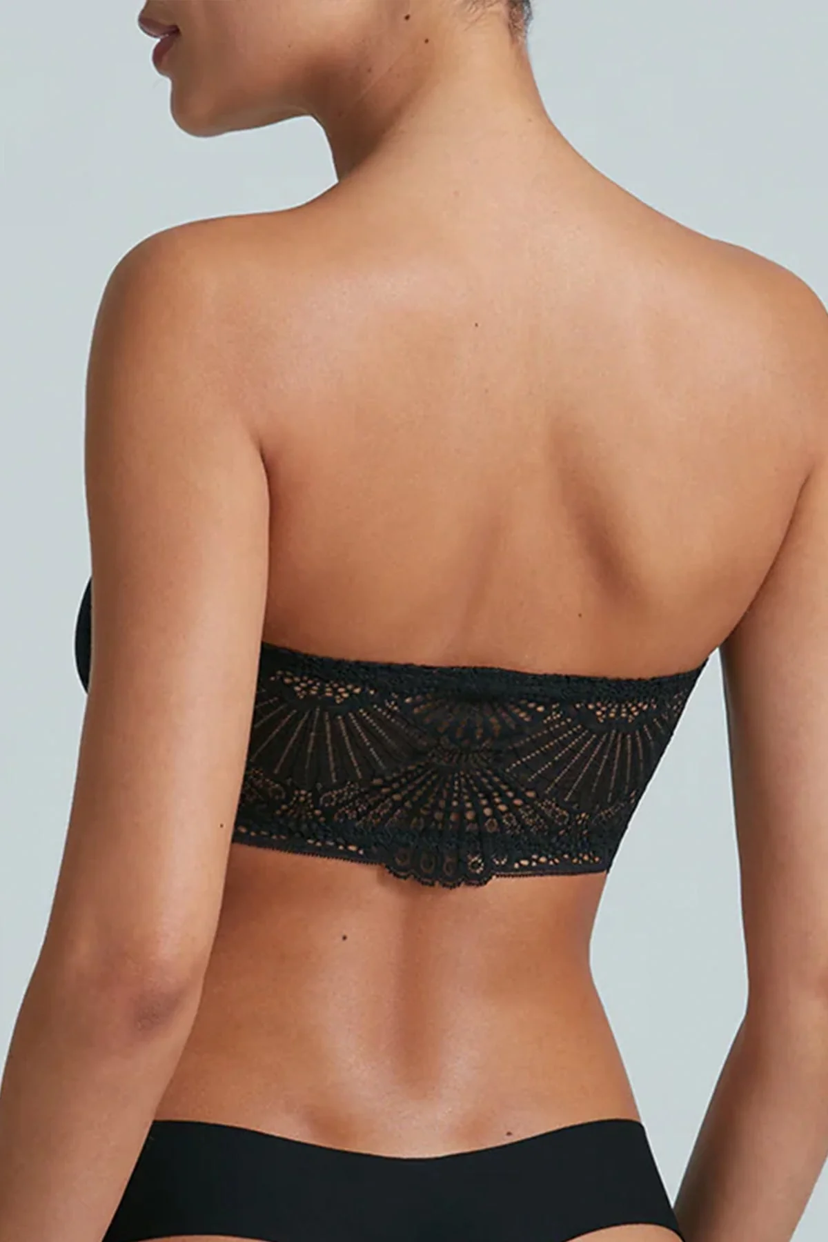 Butter + Lace Bandeau in Black - Image 3