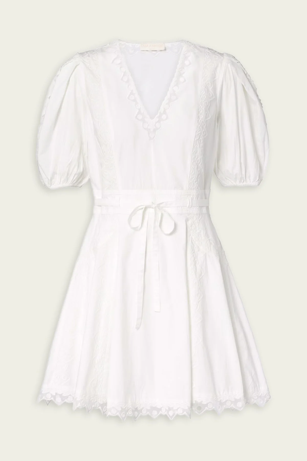 Camila Short Sleeve Mini Dress in Pristine