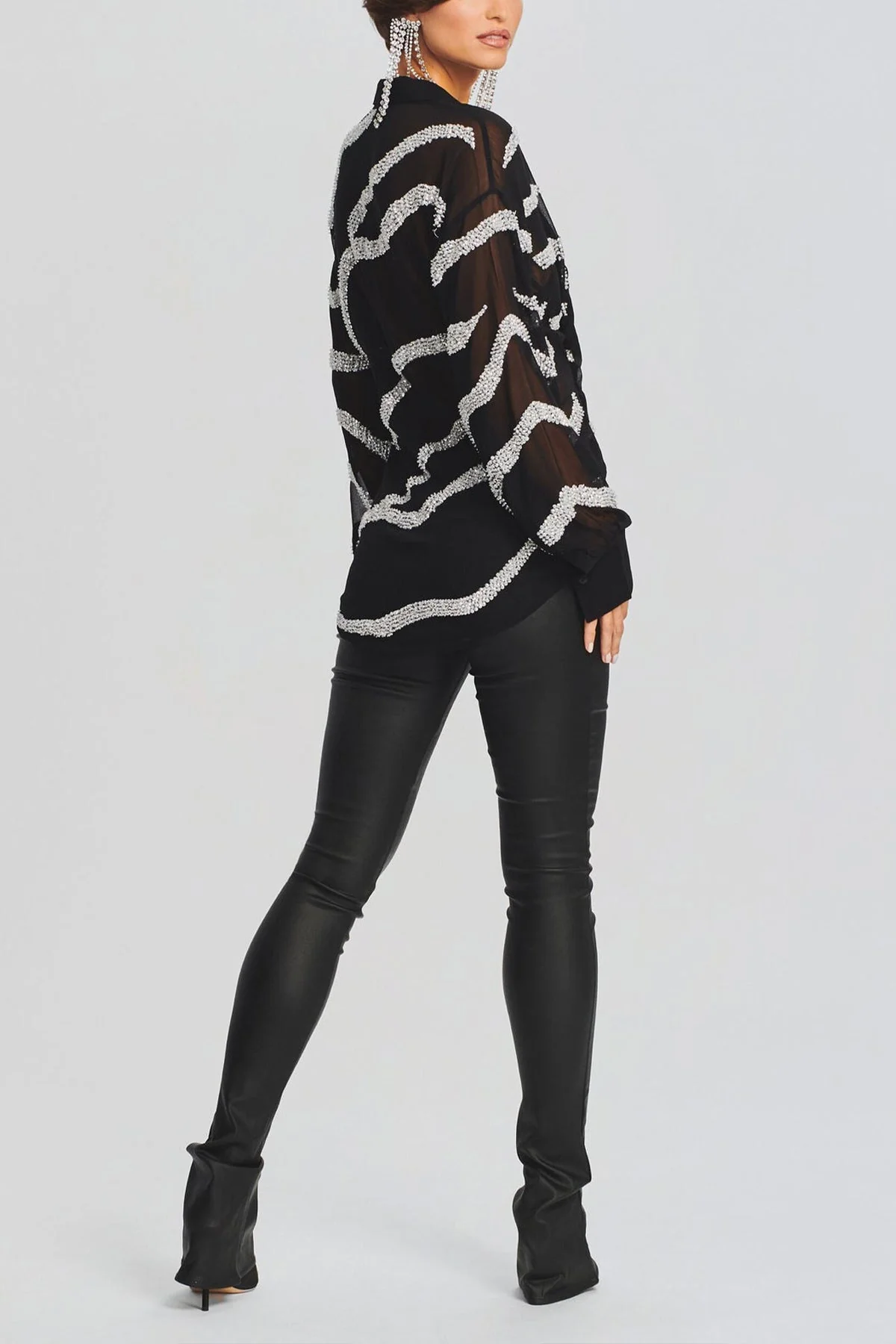 Campbell Top in Silver Zebra - Image 3
