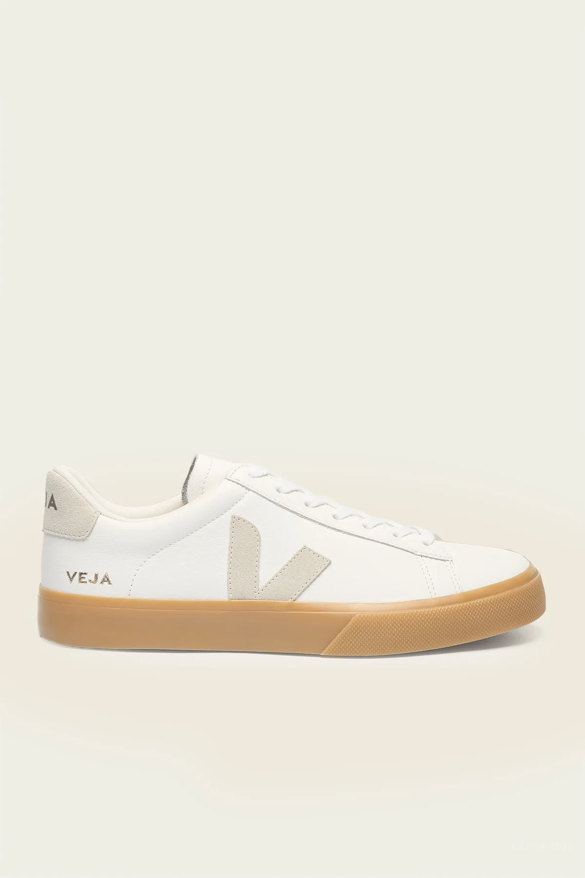 Campo Leather Sneaker in White Natural