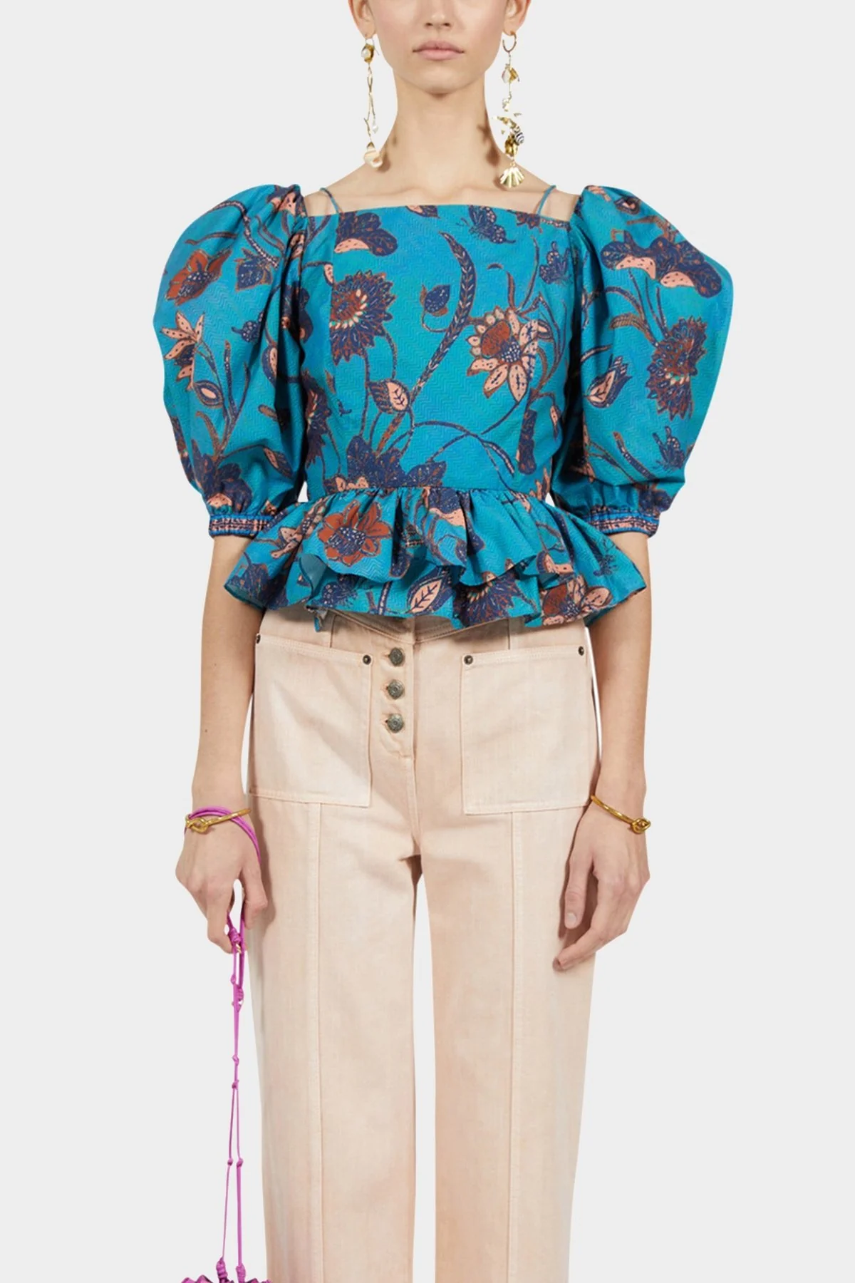 Carlotta Blouse in Lagoon - Image 2