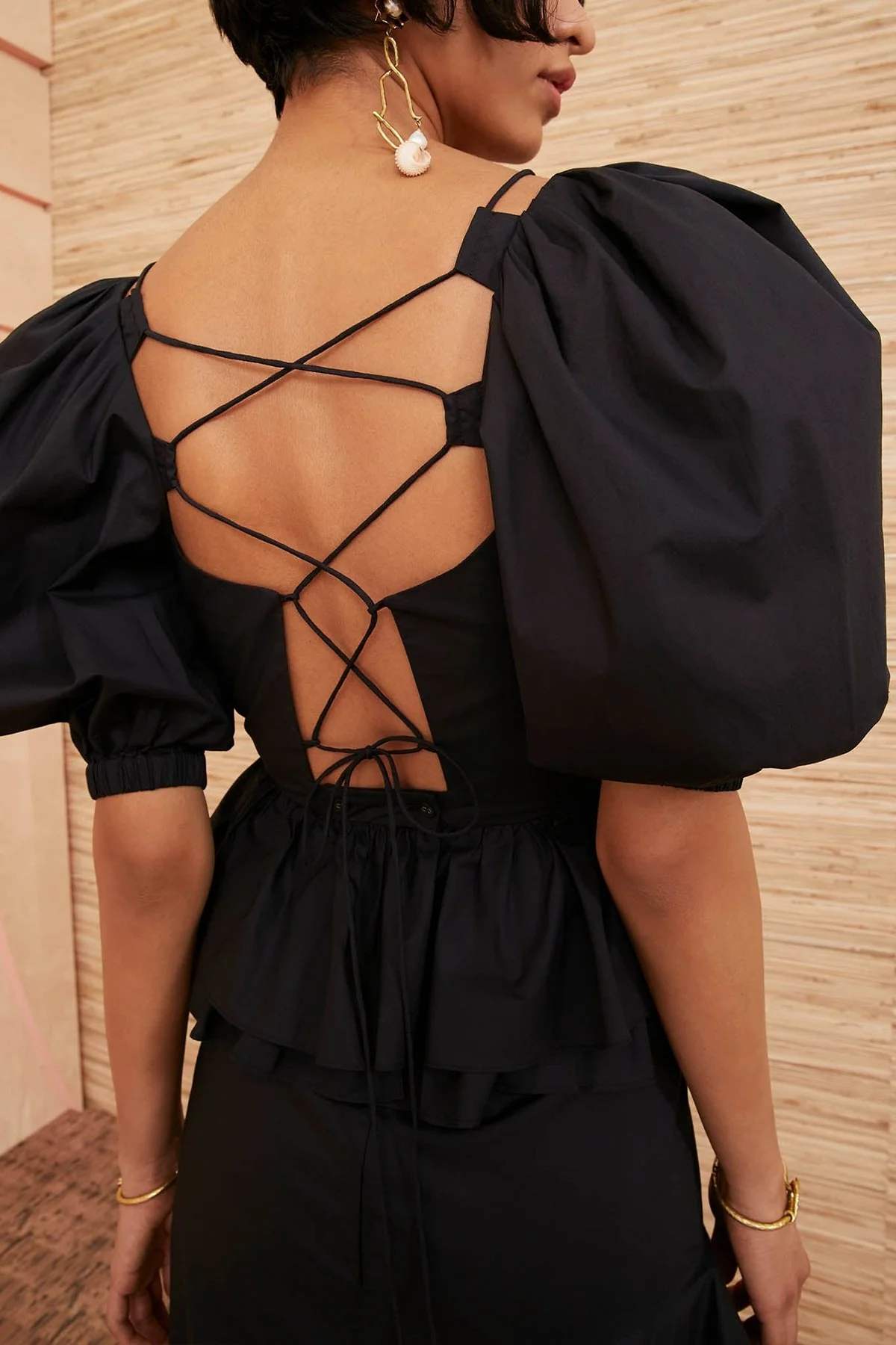 Carlotta Blouse in Noir - Image 3