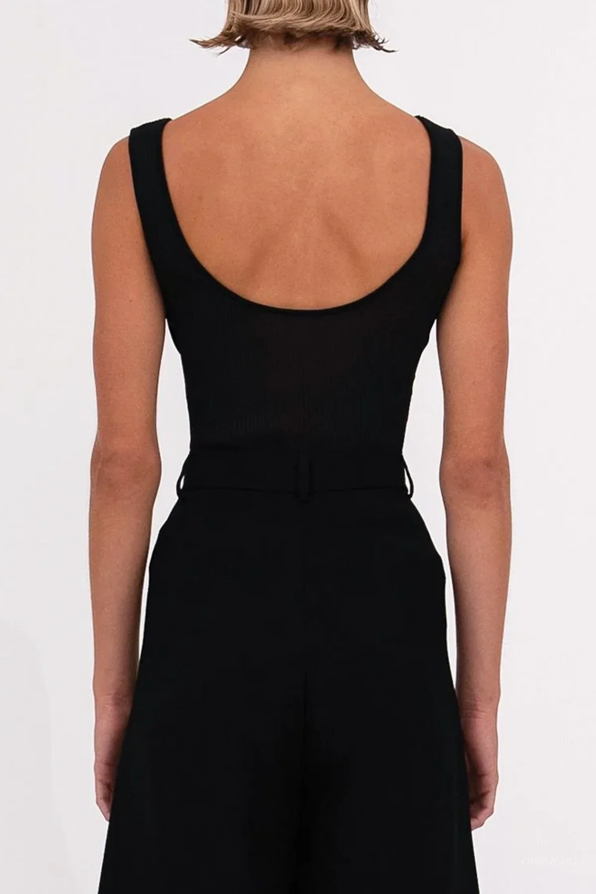 Carmen Tank Top in Black - Image 2