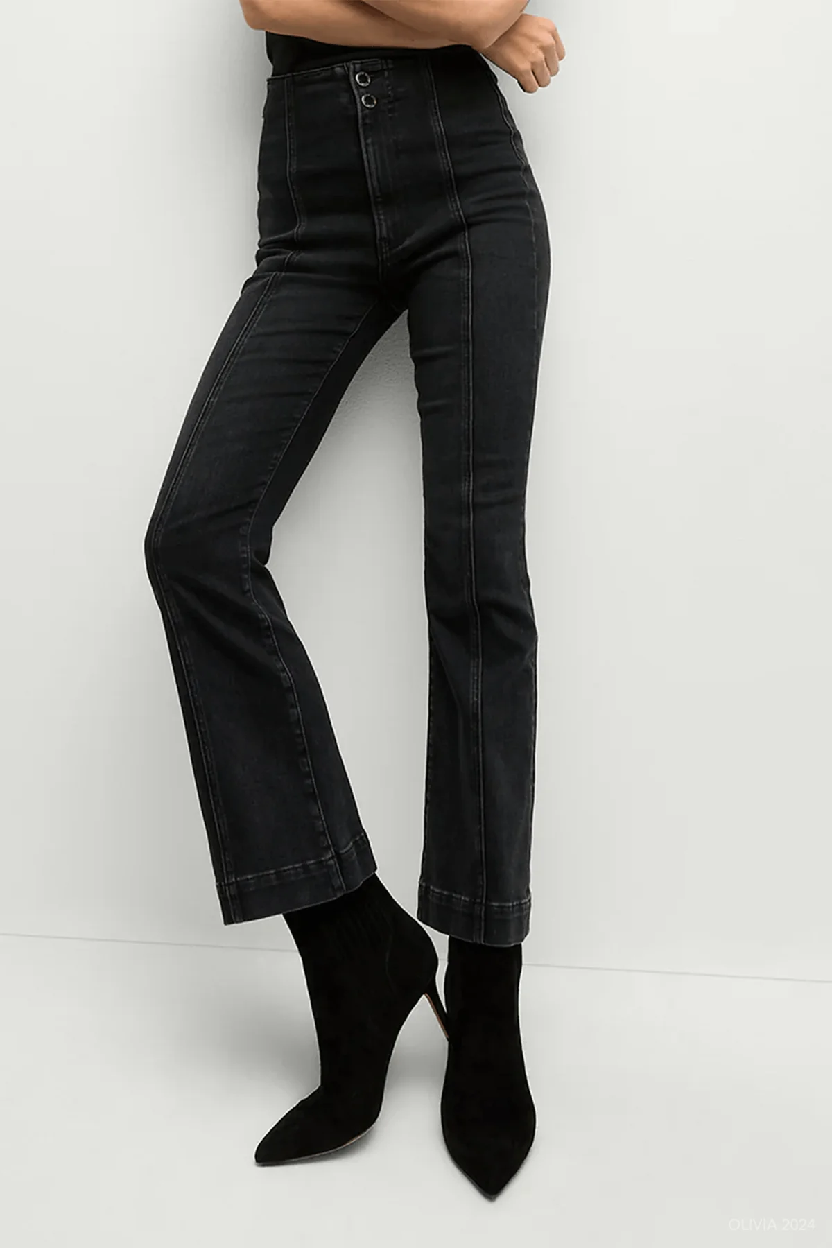 Carson High Rise Ankle in Washed Onyx - Image 2