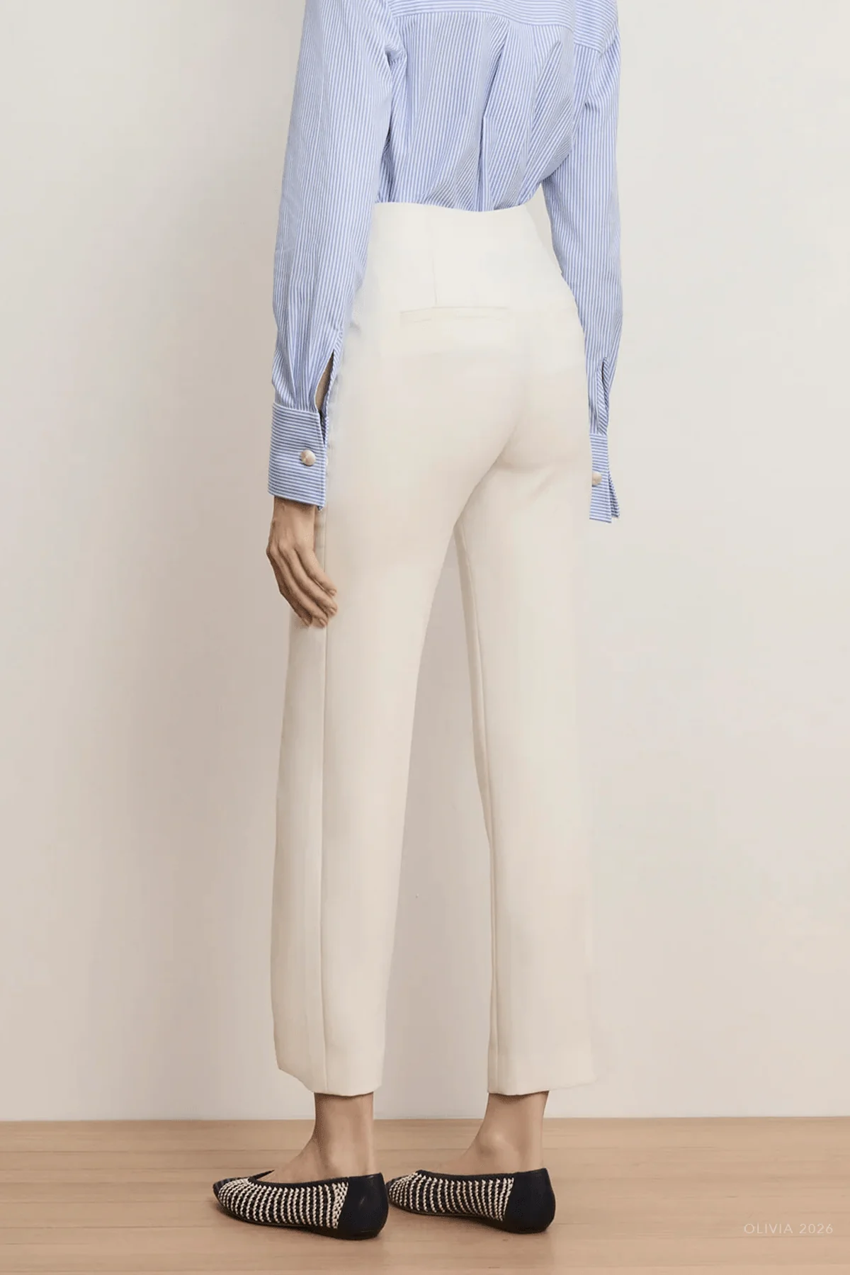 Carys Cropped Pant in Dove - Image 3