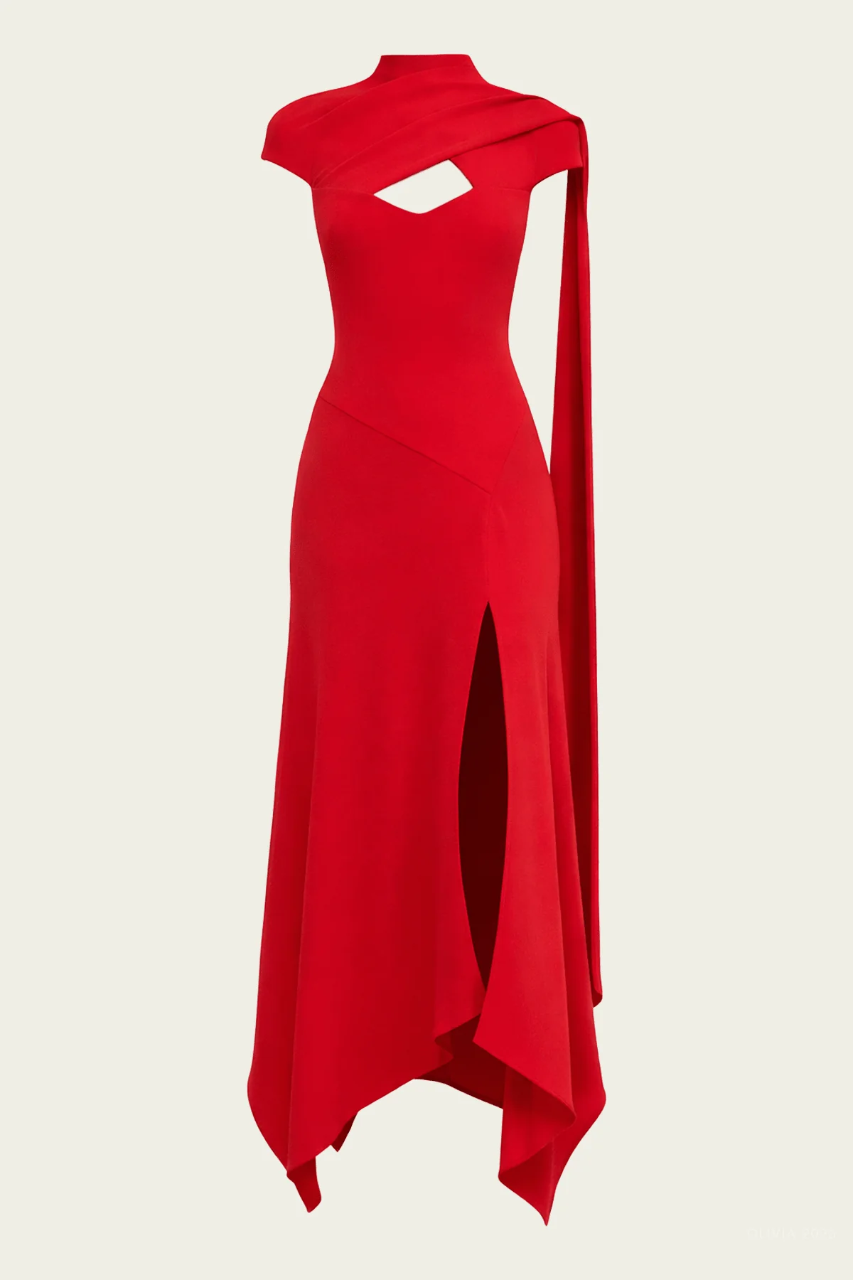 Cecily Midi Dress in Ghermez