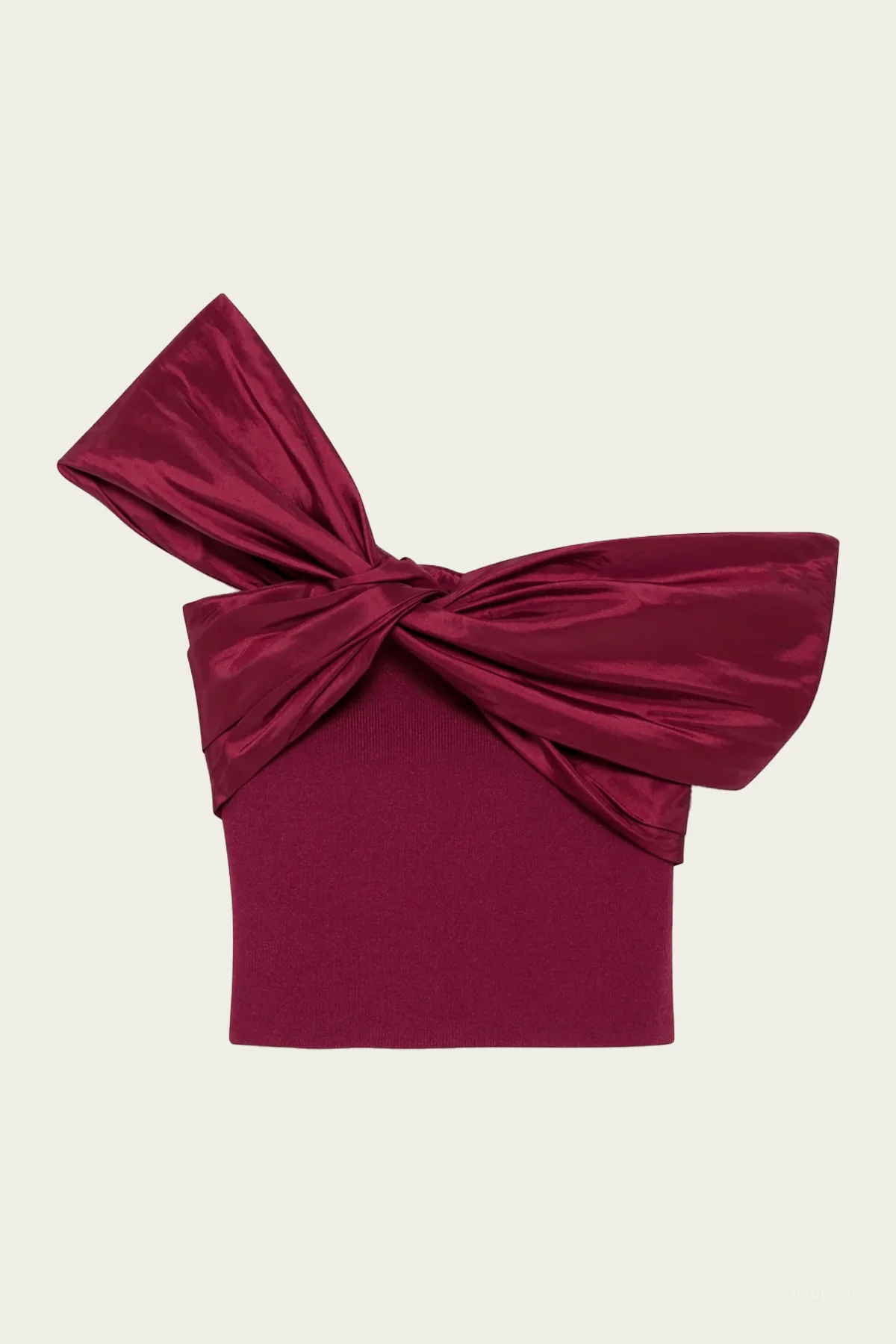 Celiana Off-Shoulder Top in Cranberry