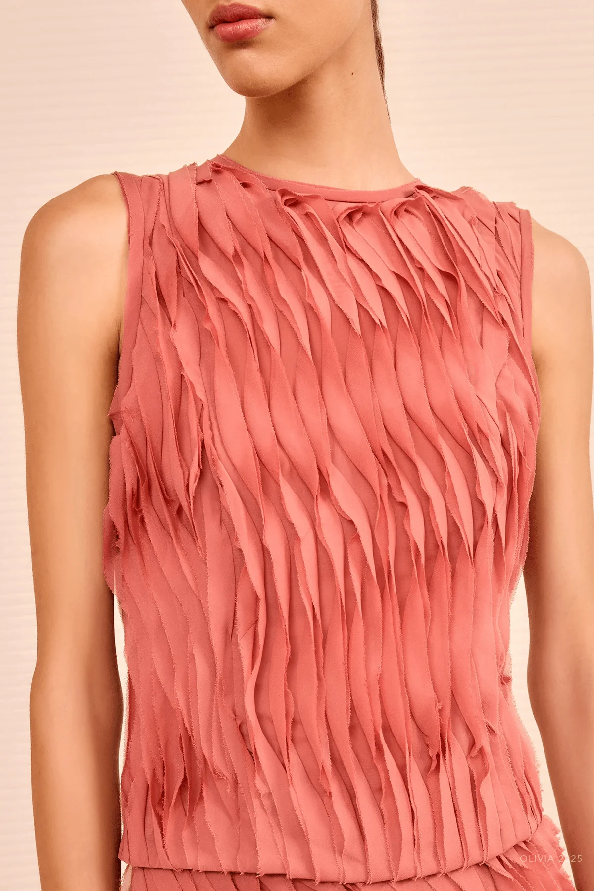 Celina Sleeveless Top in Chestnut - Image 4