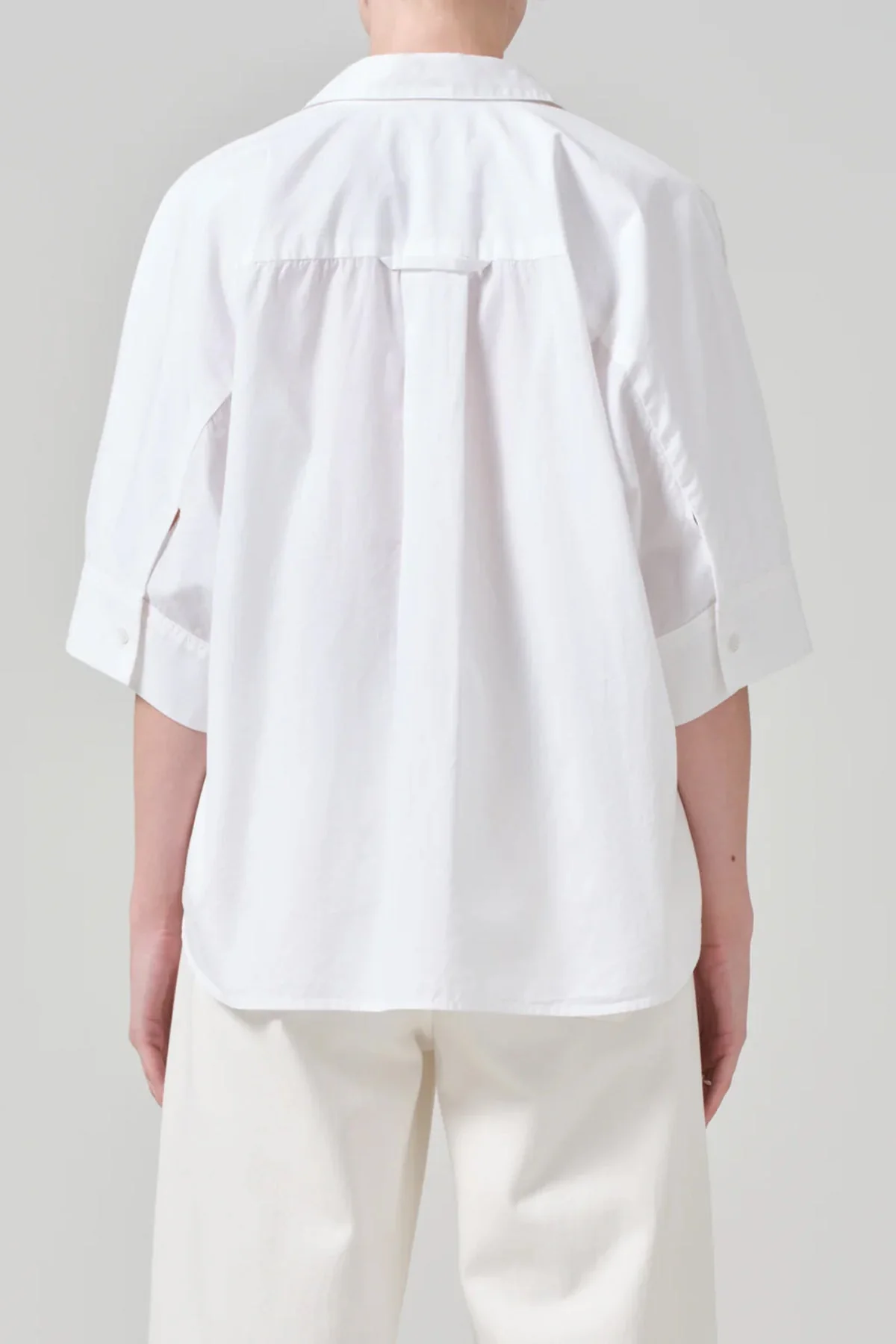 Claire Origami Shirt In Optic White - Image 2