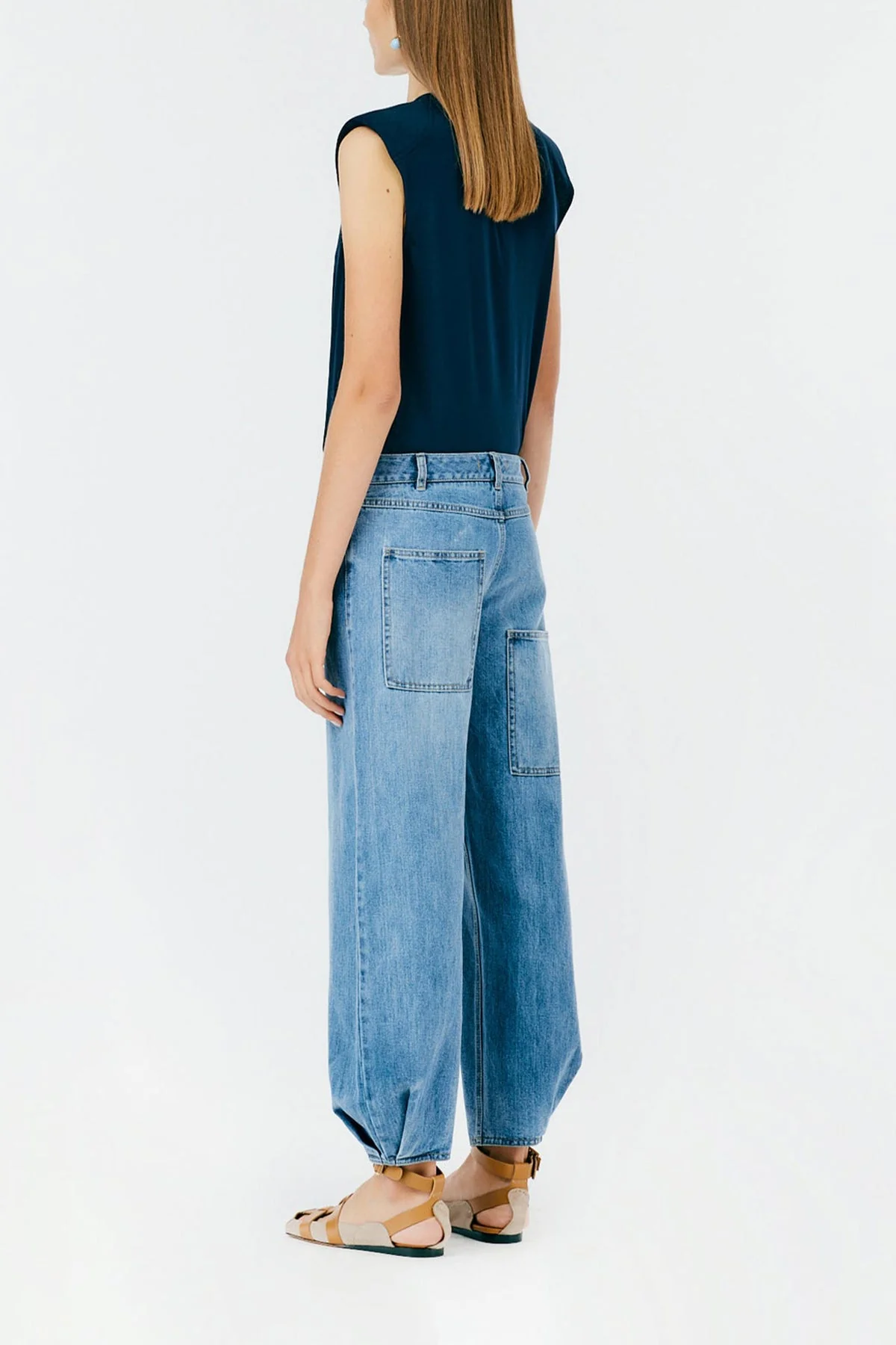 Classic Wash Denim Brancusi Jean in Classic Blue - Image 4
