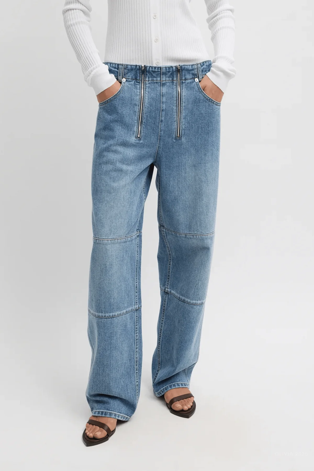 Classic Wash Denim Fischer Jean in Classic Blue - Image 2